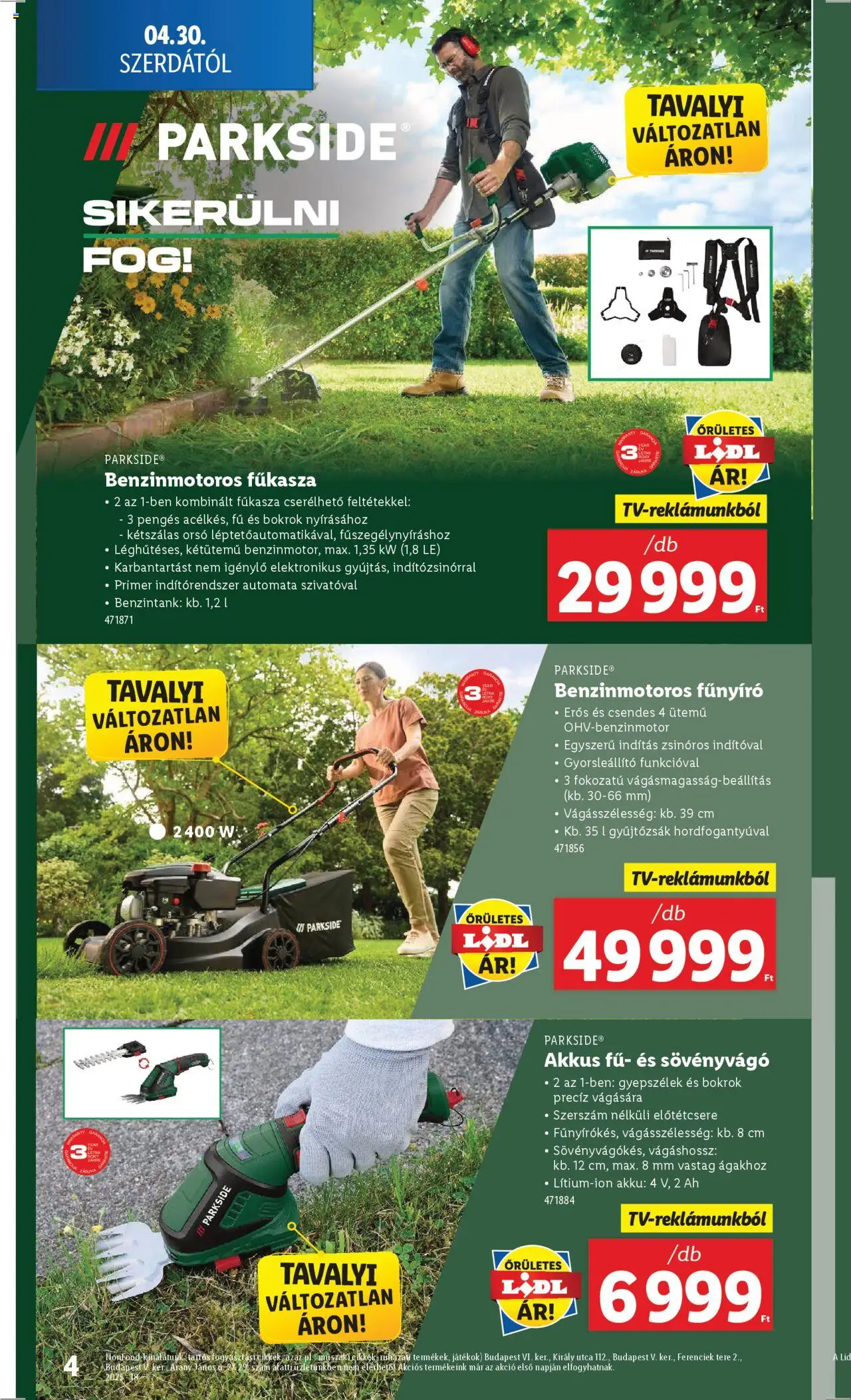 Lidl - Nonfood kínálatunk (2025.04.30. - 2025.05.07.)