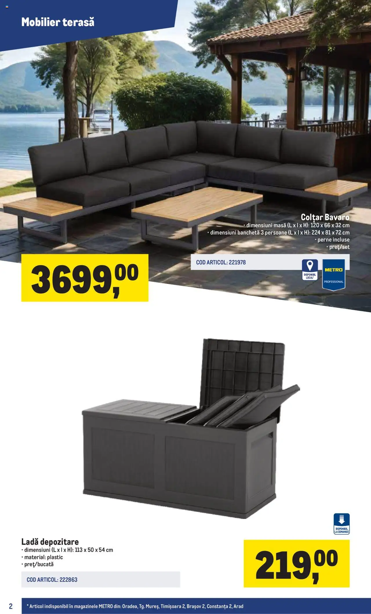 Metro catalog - Terasă și grădină PRO