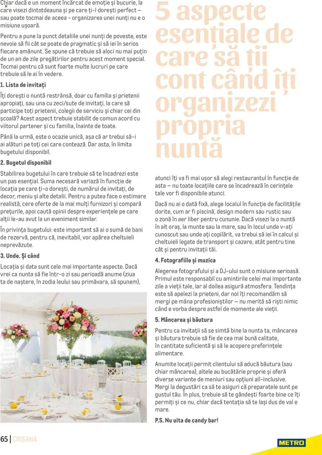 Metro catalog - Ghid Locații pentru Evenimente