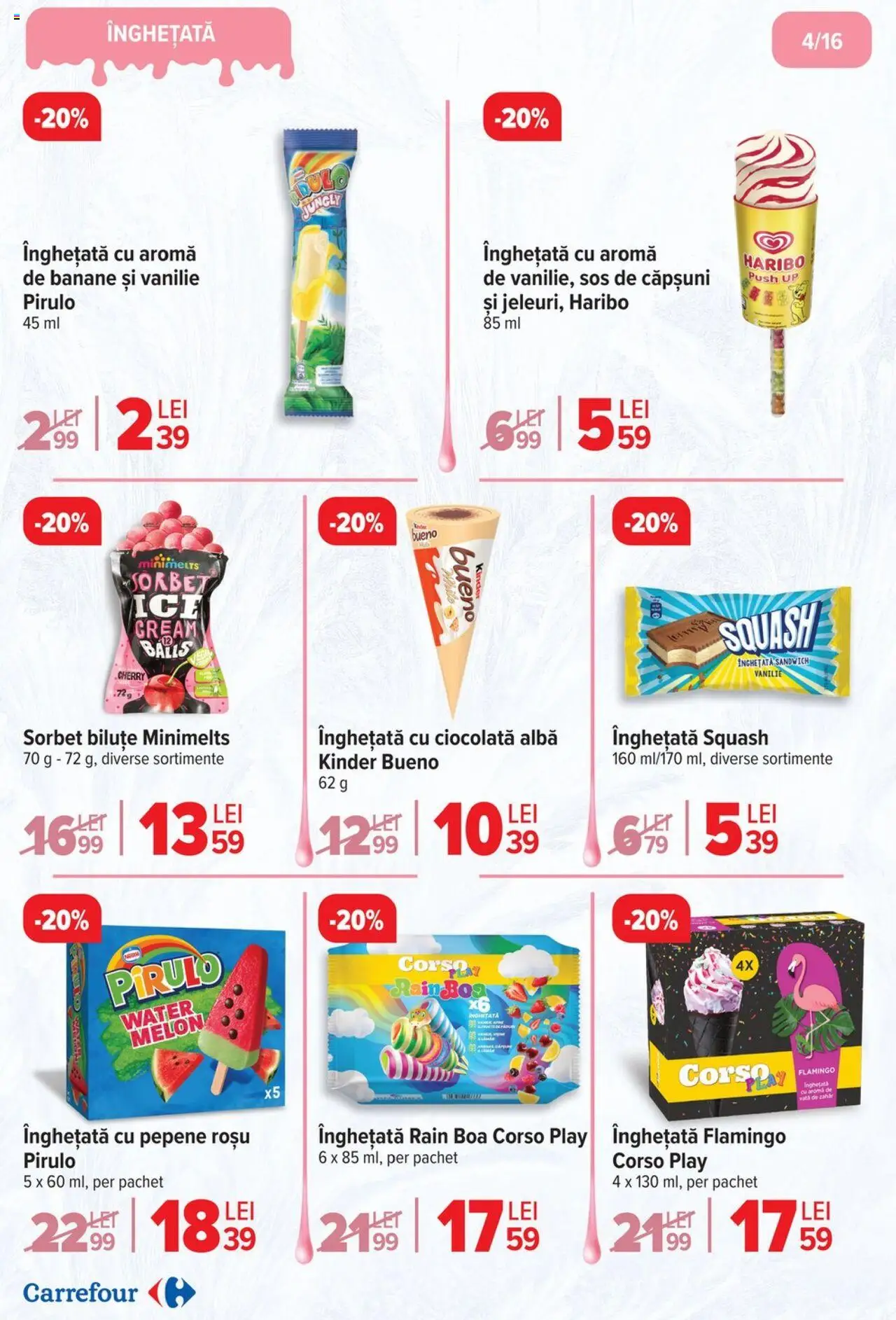 Carrefour catalog - Inghetata