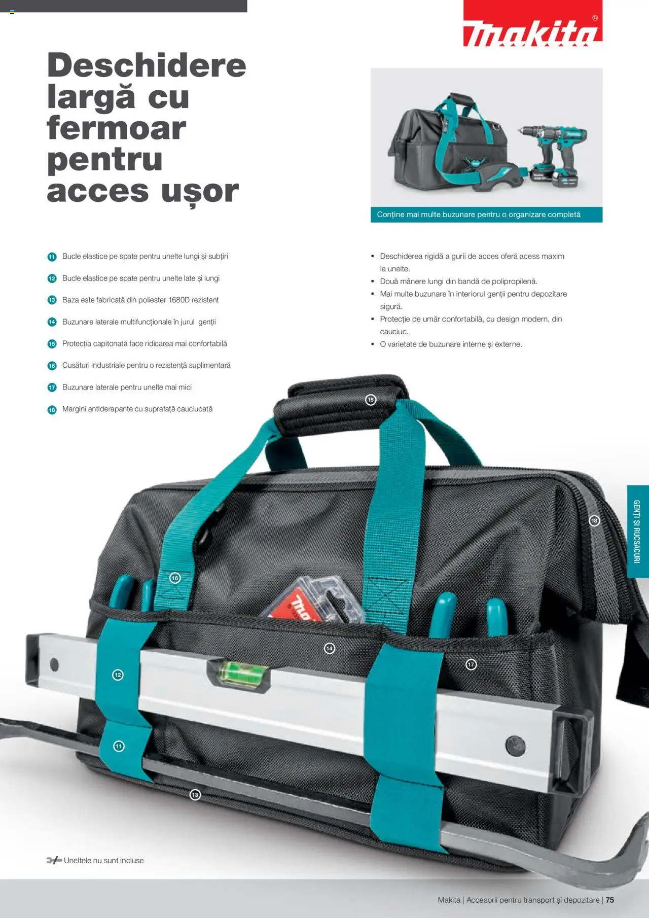 Makita catalog - Accesorii pentru transport si depozitare