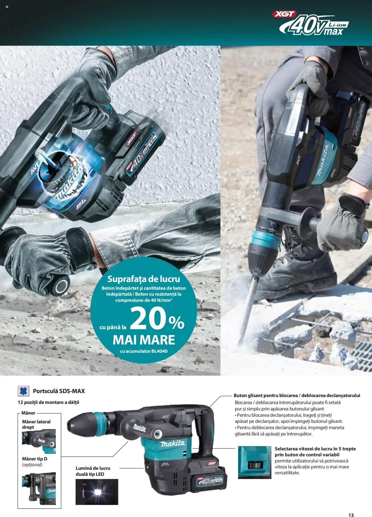 Makita catalog - Masini profesionale Makita XGT