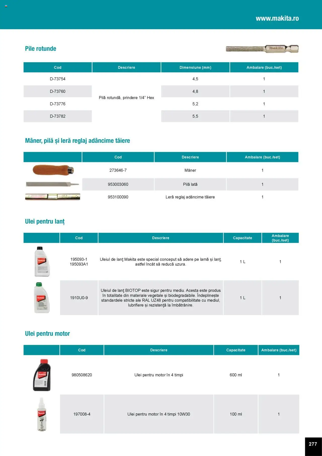 Makita catalog - Accesorii