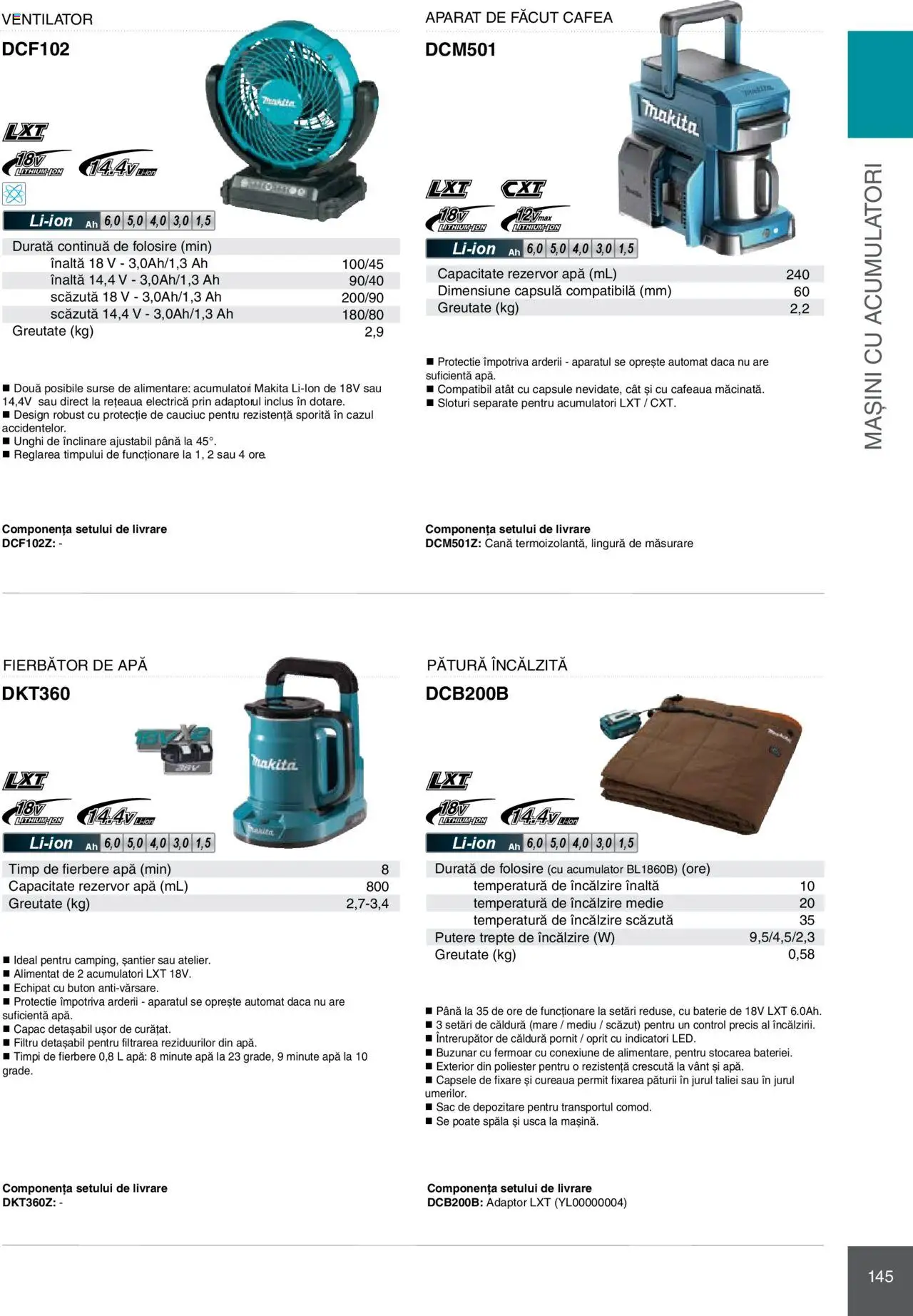 Makita catalog - Mașini Profesionale