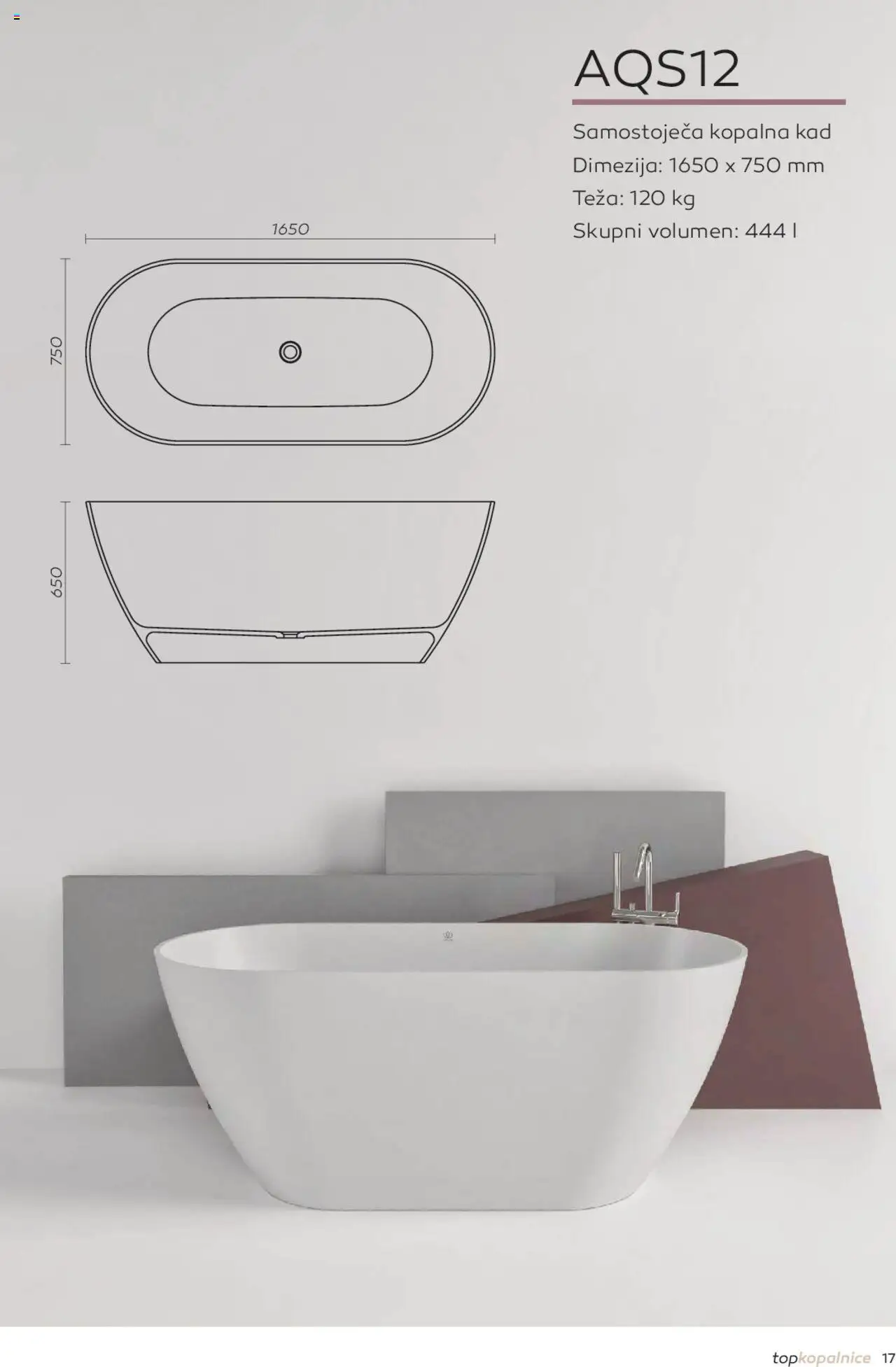 Topdom katalog kopalnih kadi in umivalnikov lotus