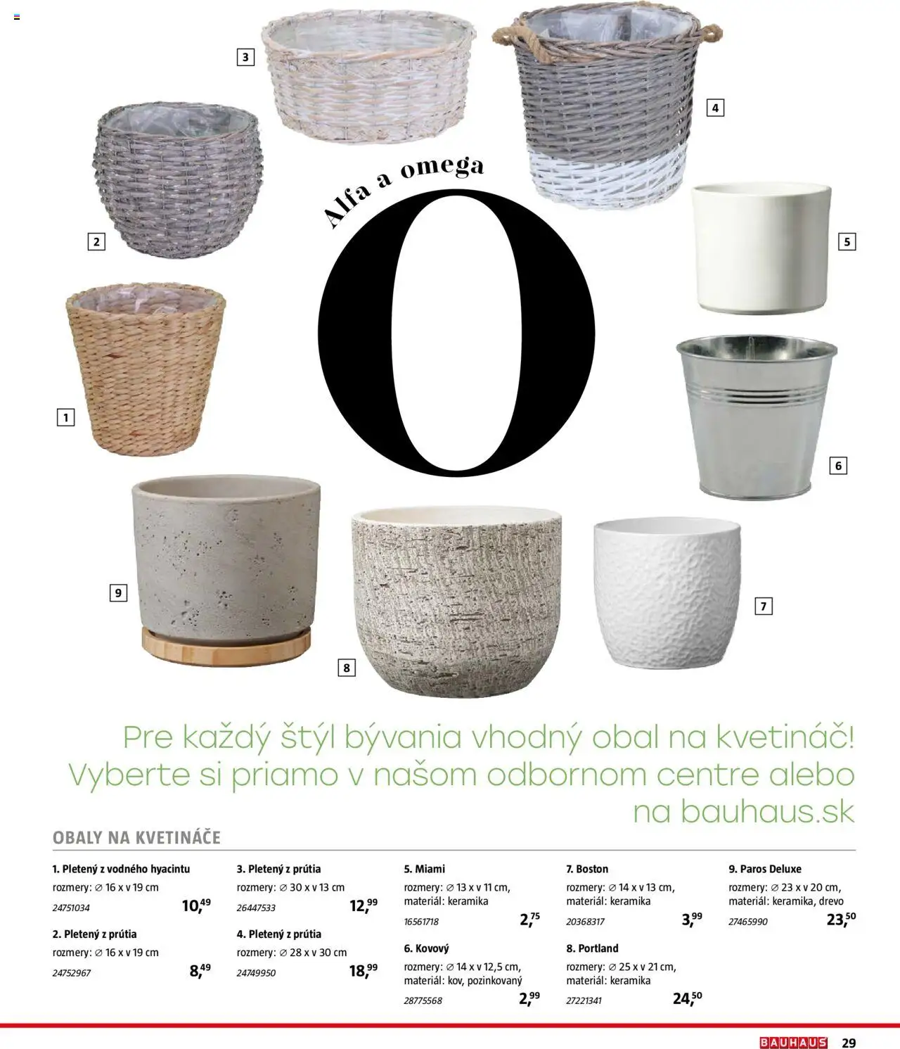 Bauhaus katalóg Svety interiérov