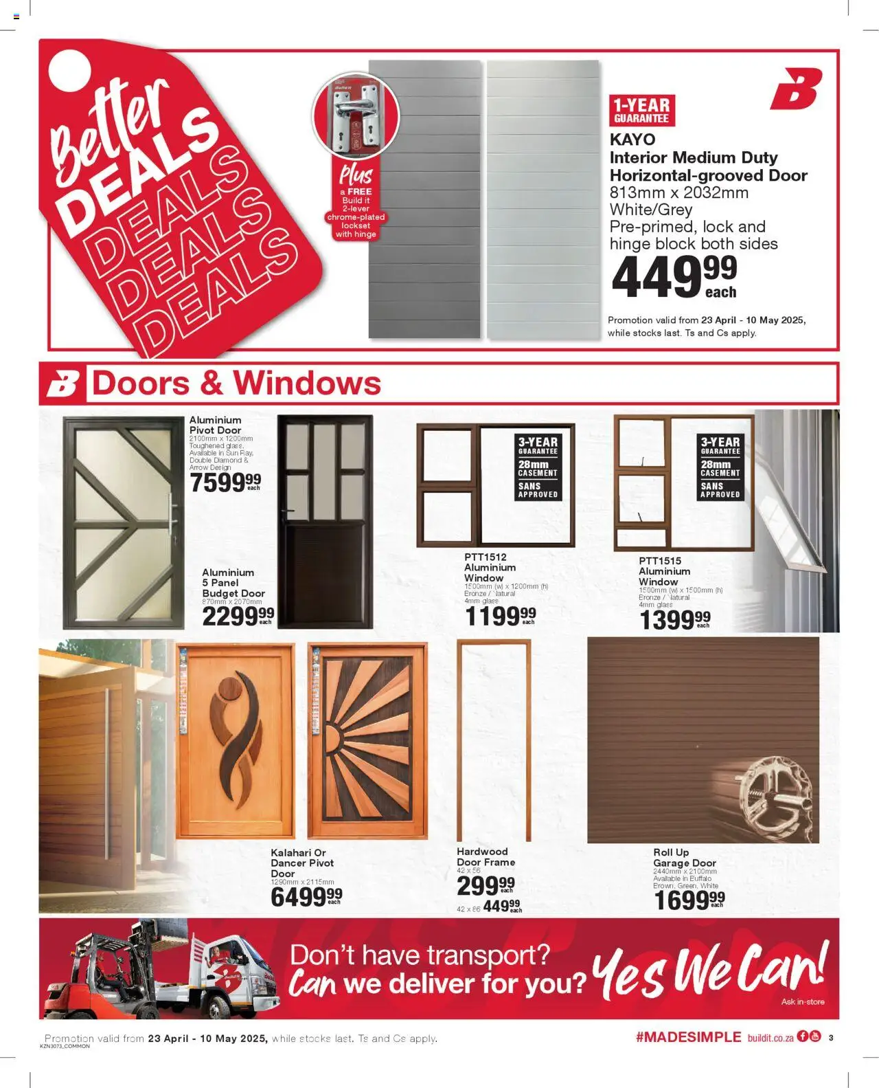 Build It - KwaZulu-Natal - Specials