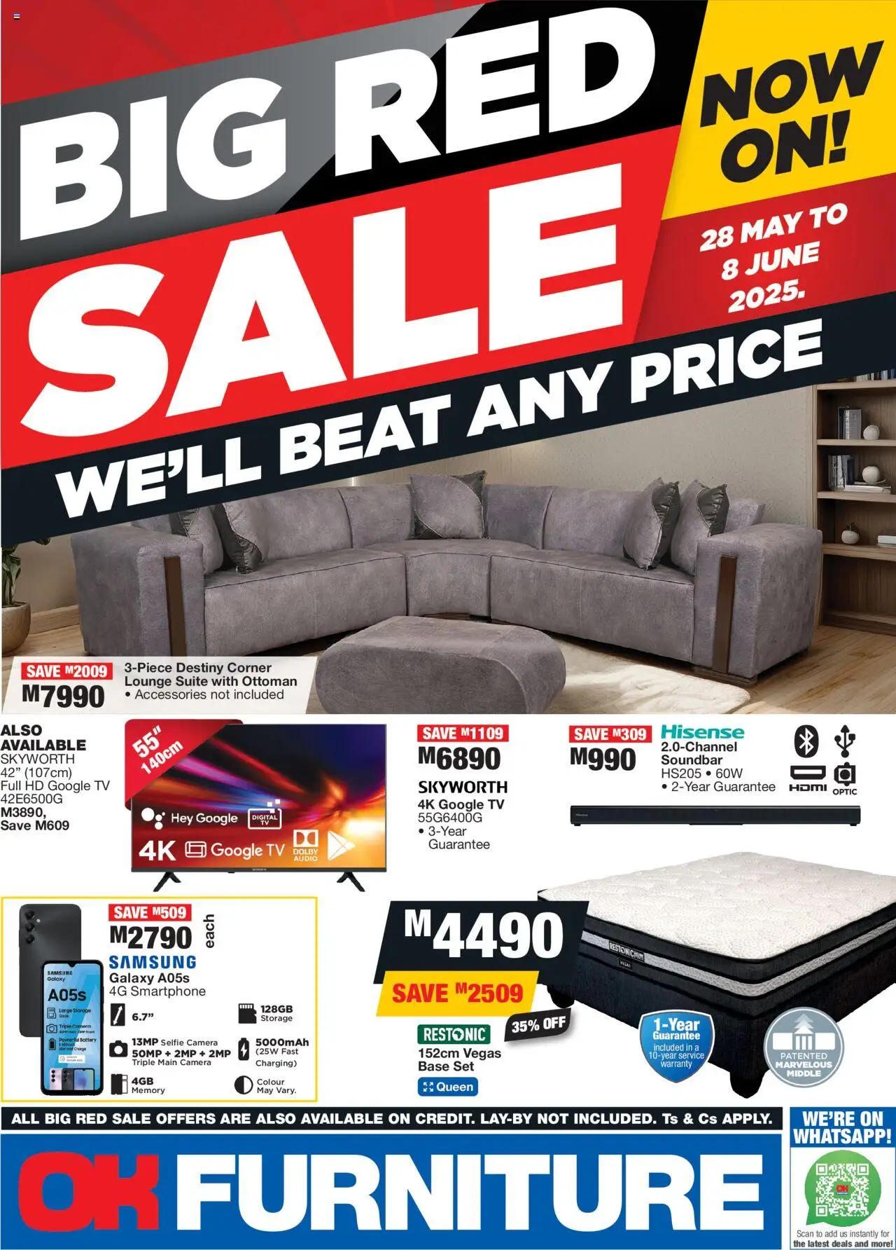 OK Furniture - Big Red Sale Catalogue Lesotho  (28/05/2025 - 08/06/2025) | 1