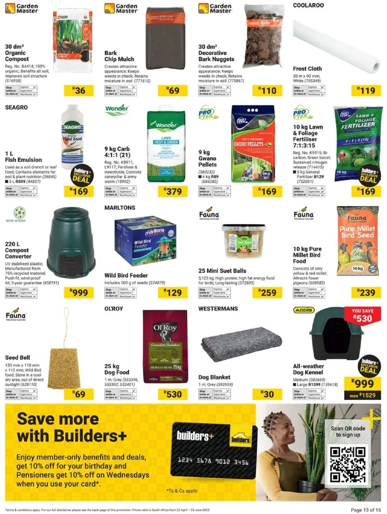 Builders Specials