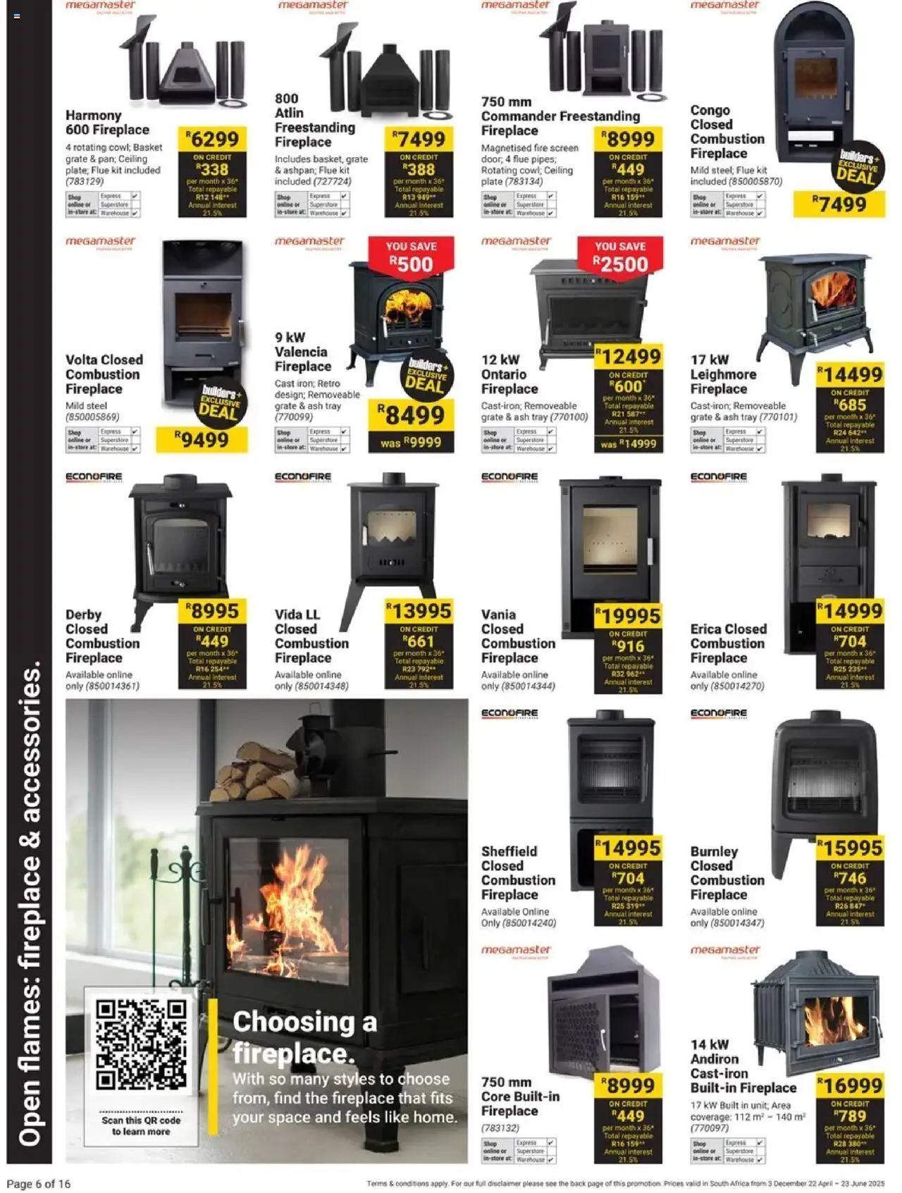 Builders Specials