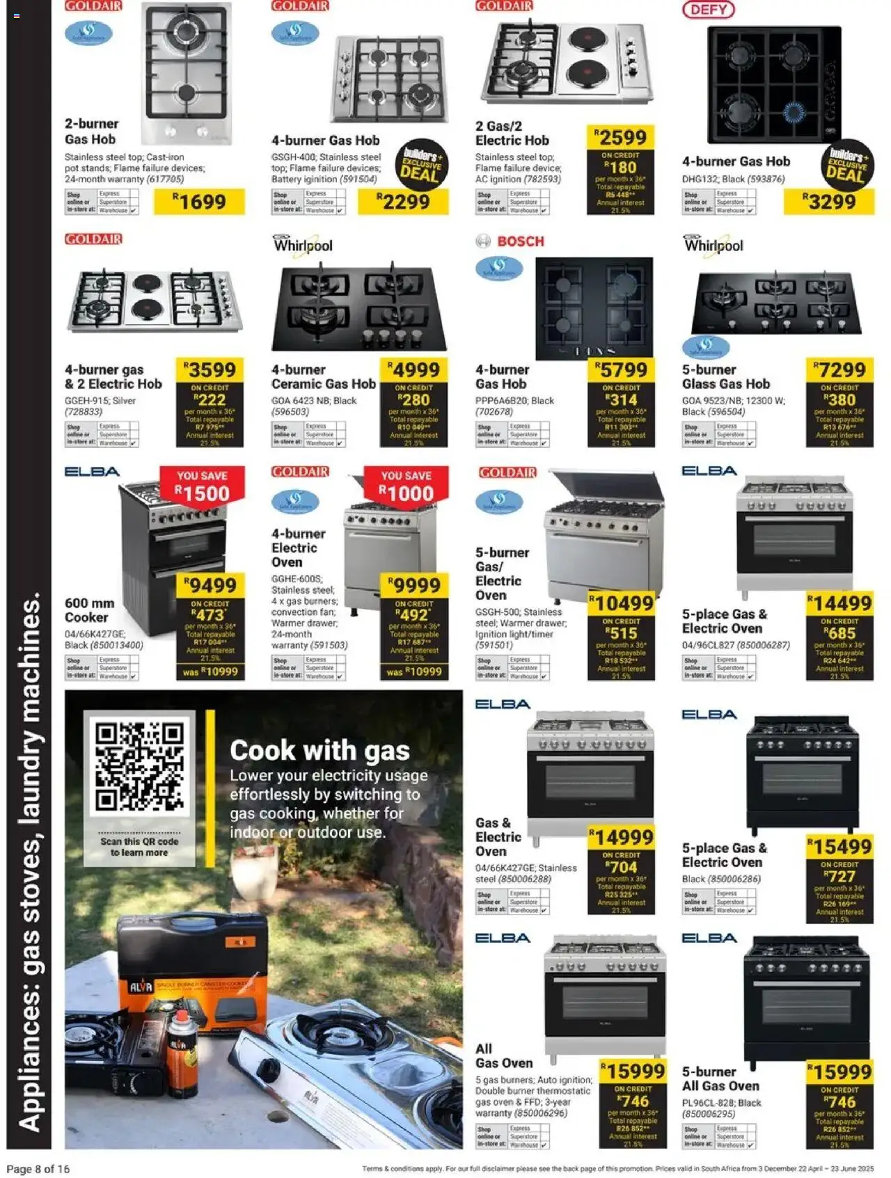 Builders Specials