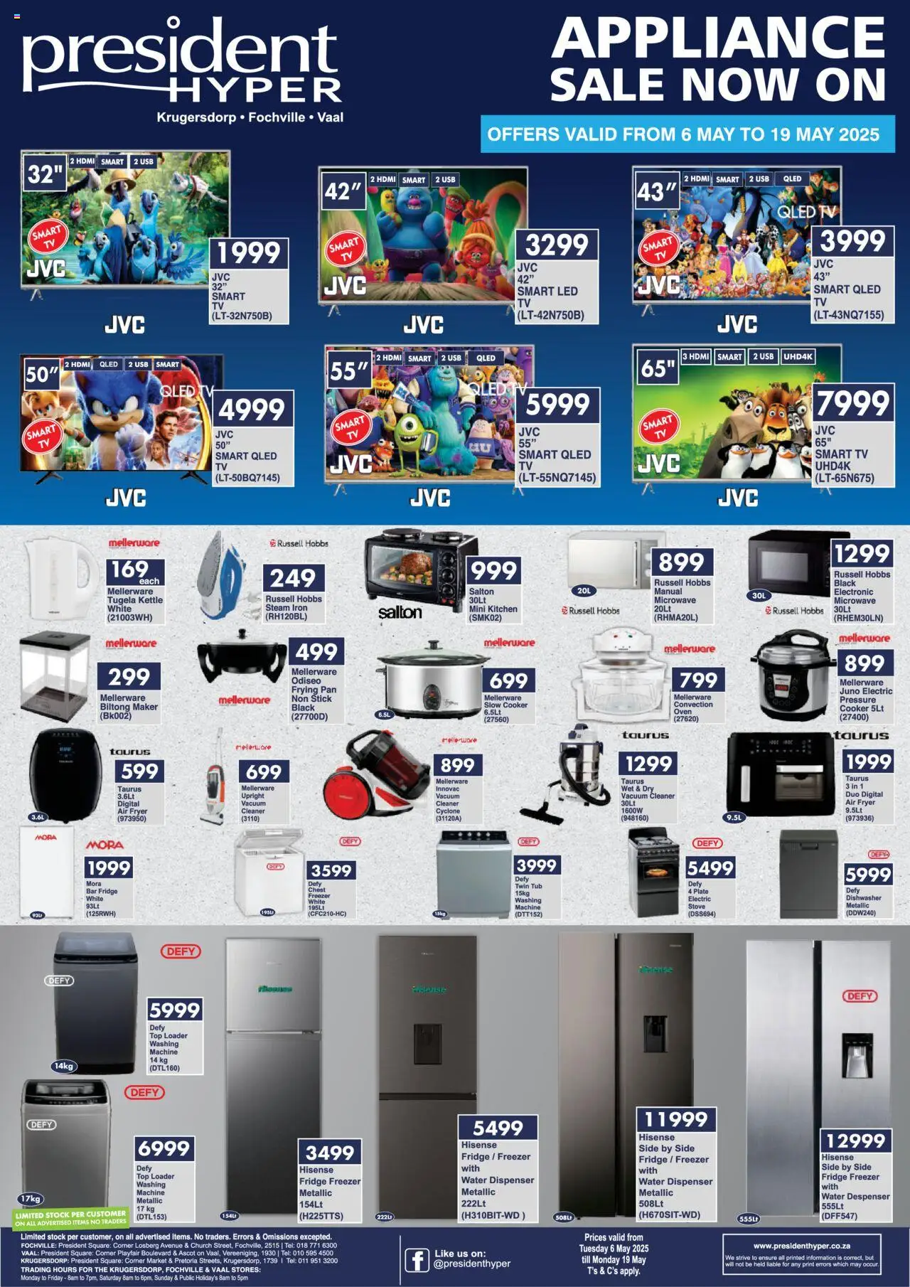 President Hyper - Appliance Specials (06/05/2025 - 19/05/2025) | 1