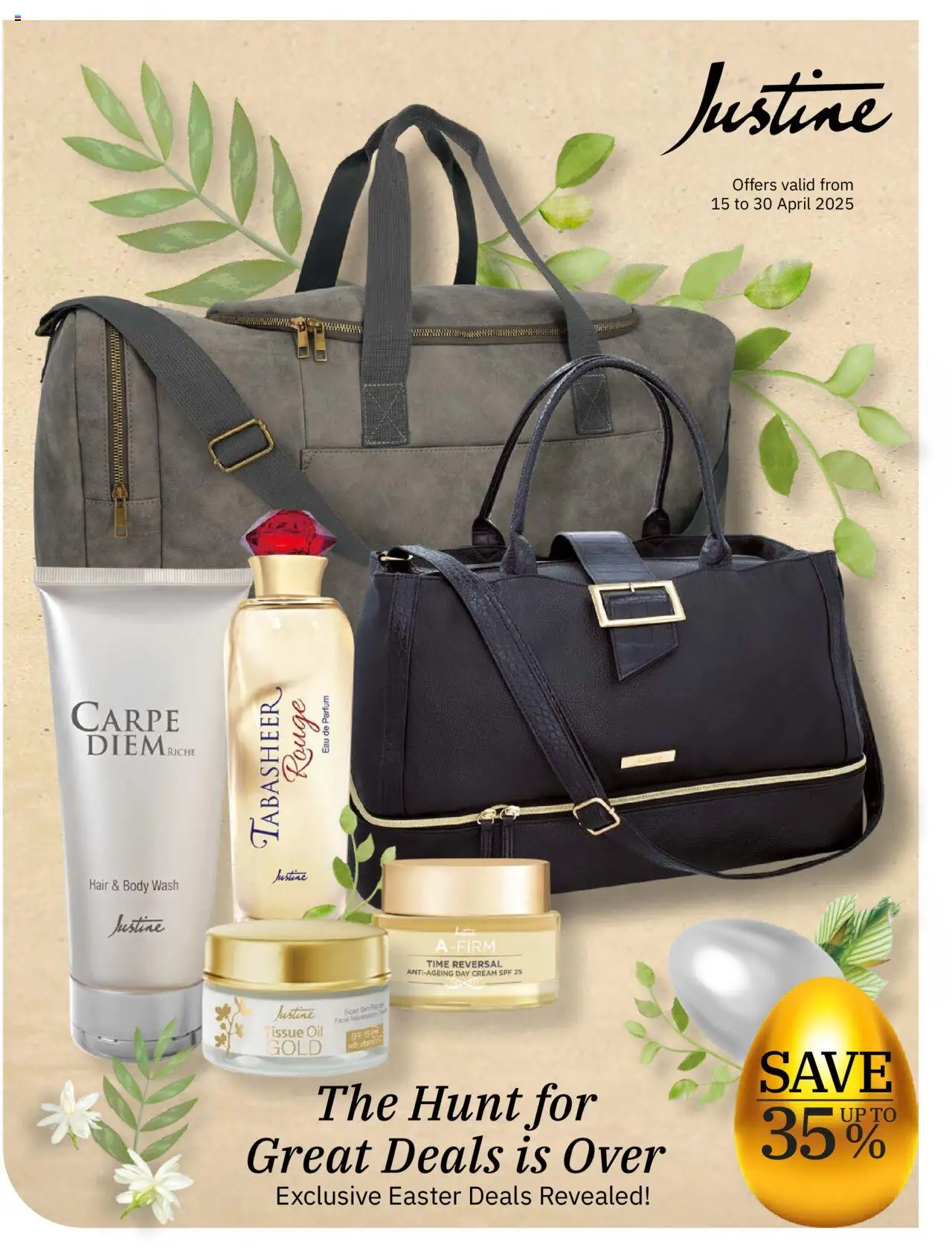 Justine Exclusive Easter Deals