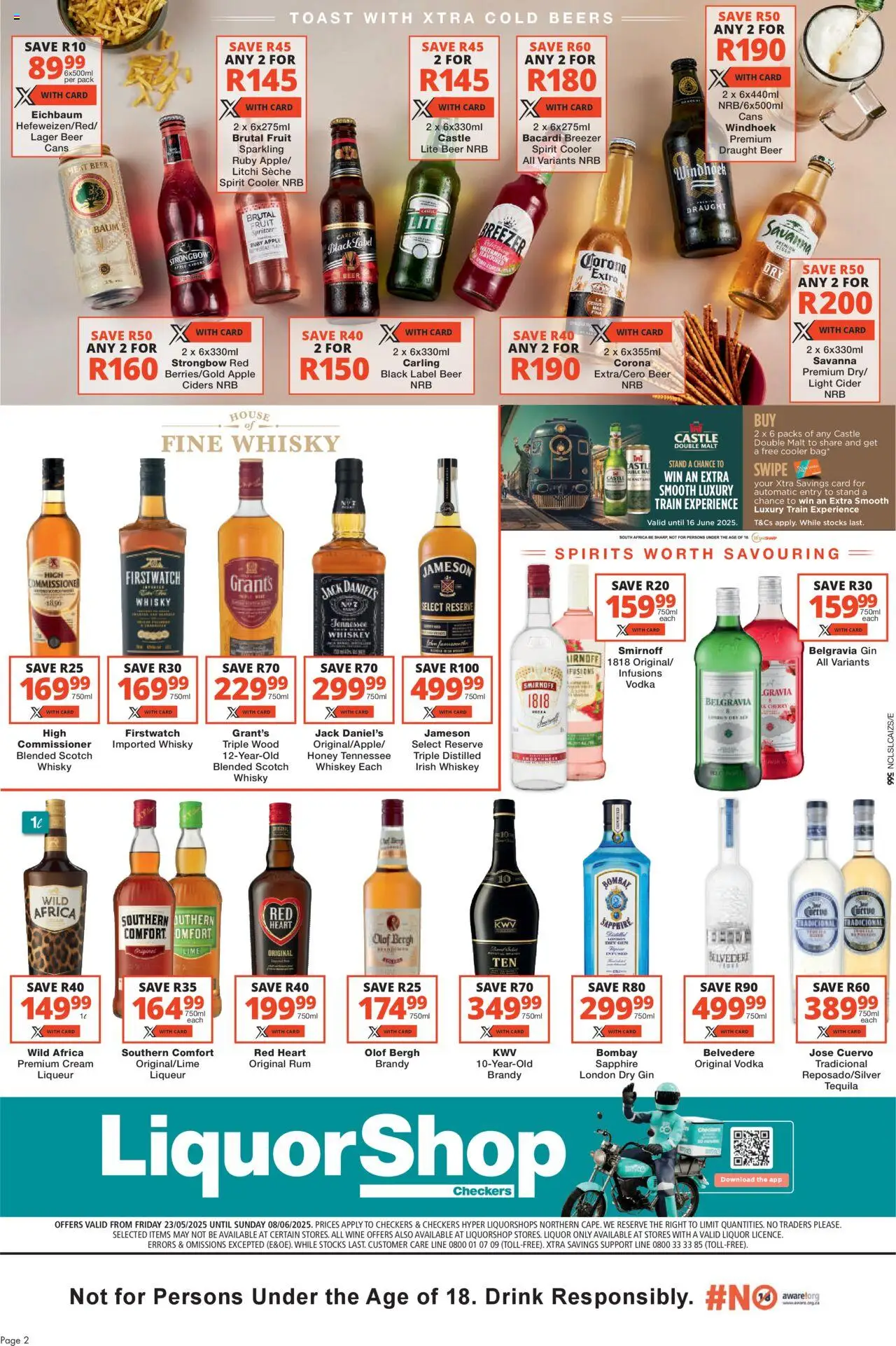 Checkers Northern Cape - LiquorShop May Month-End Promotion (23/05/2025 - 08/06/2025) | 2