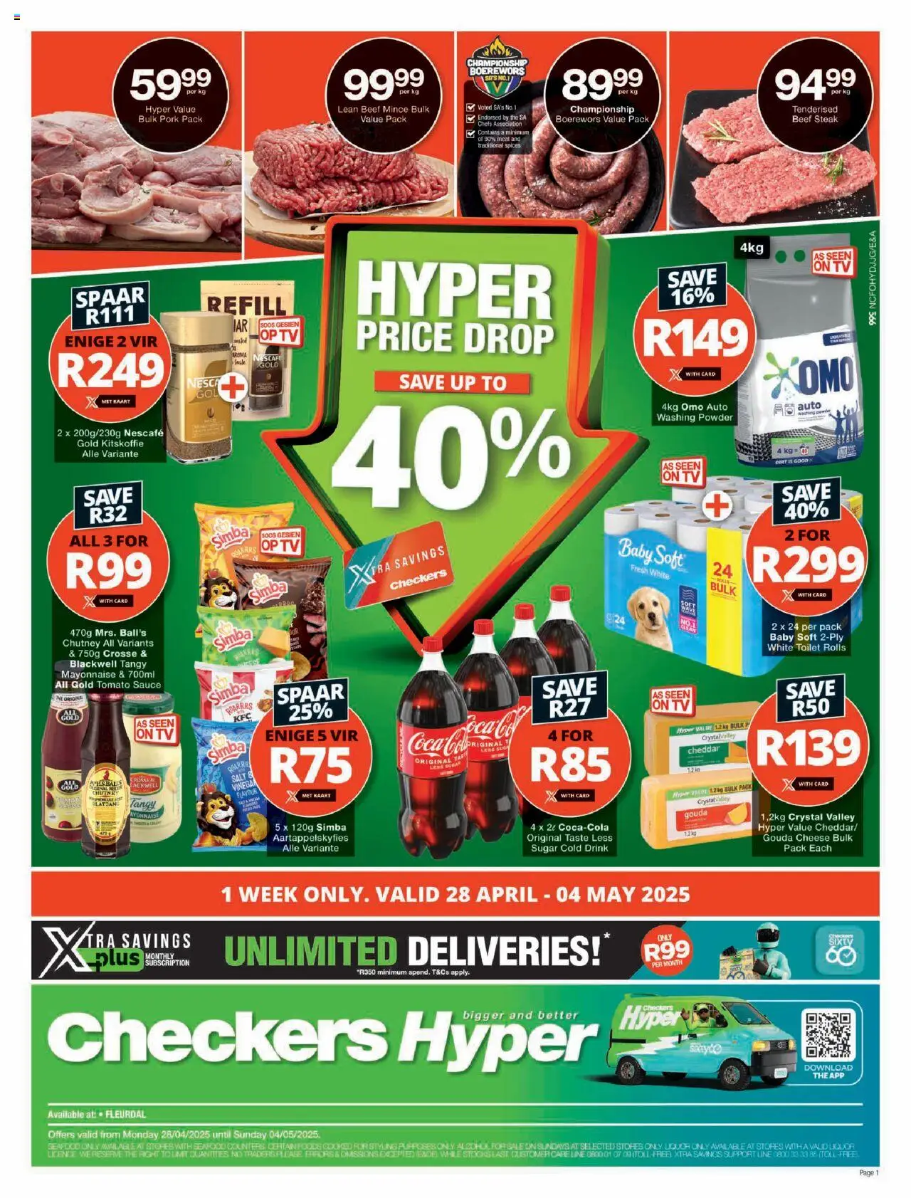 Checkers Northern Cape - Hyper Price Drop Promotion (28/04/2025 - 04/05/2025) | 1