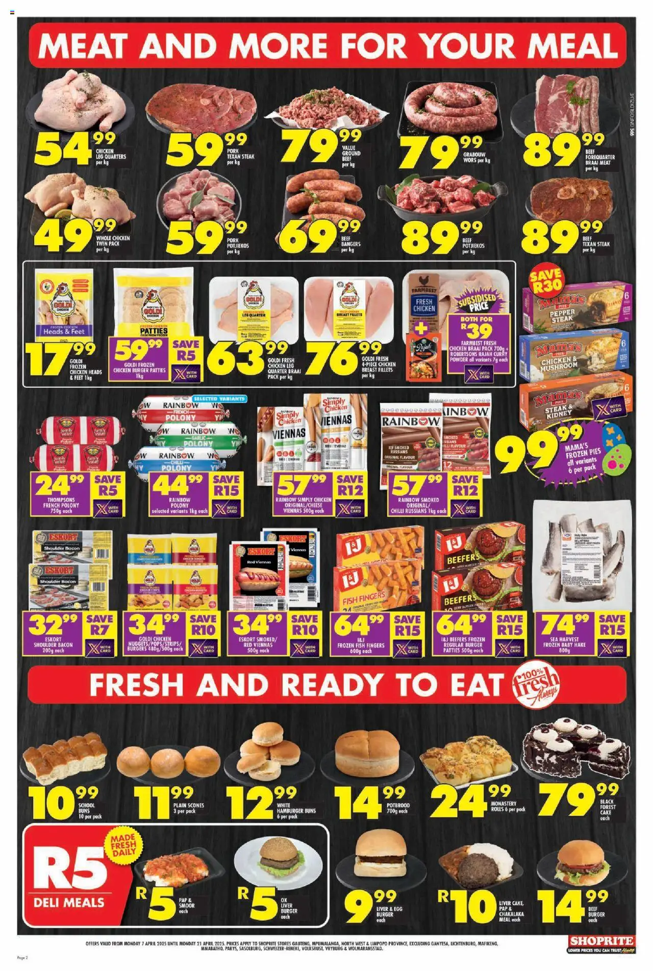 Shoprite Gauteng - Easter Deals