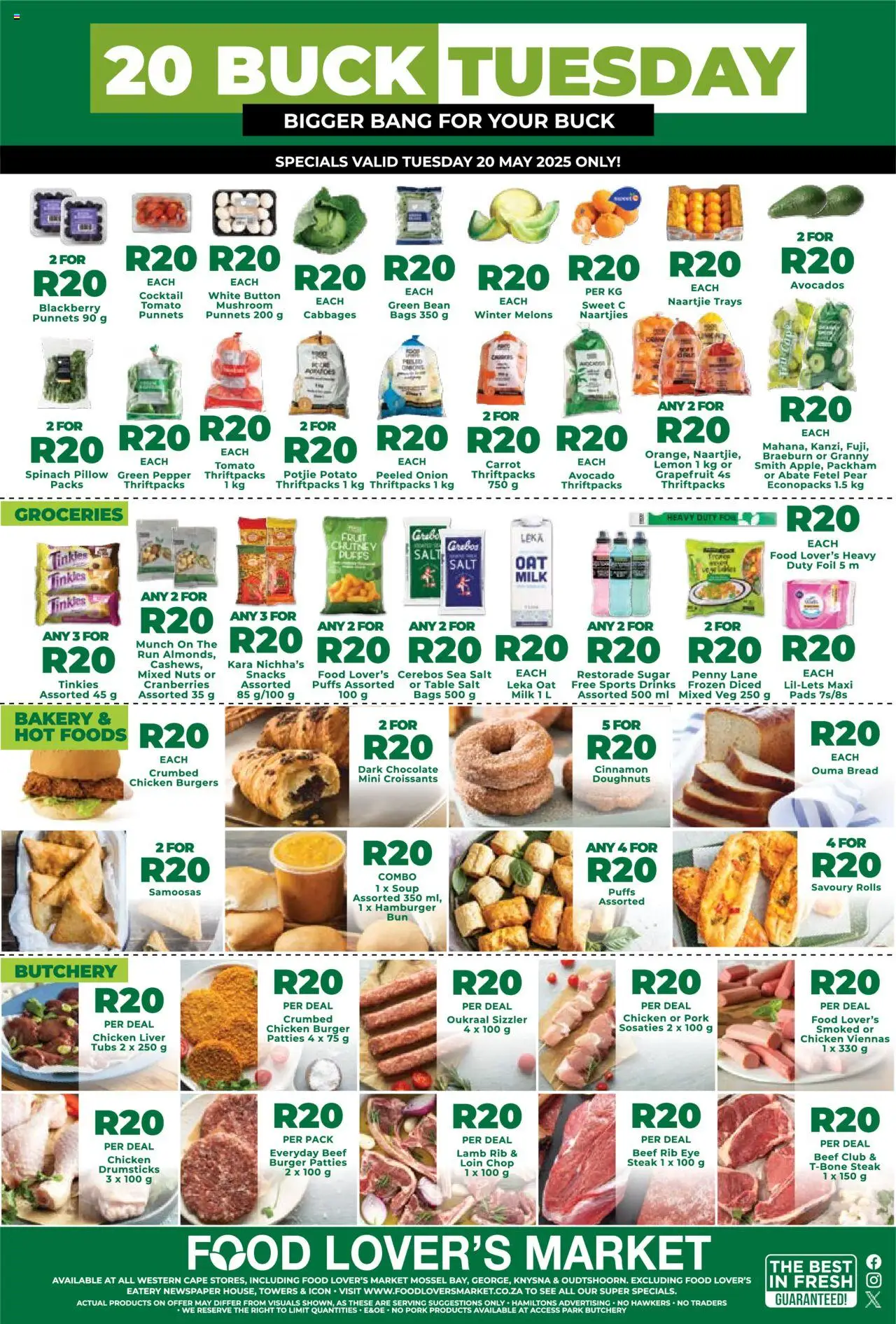 Food Lover's Market Western Cape - R20 Buck Tuesday (20/05/2025 - 20/05/2025) | 1