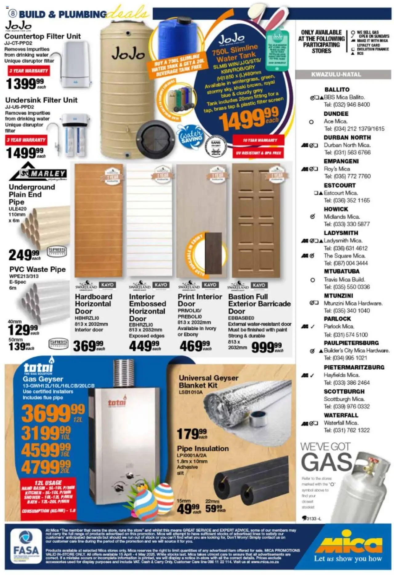 MICA Specials