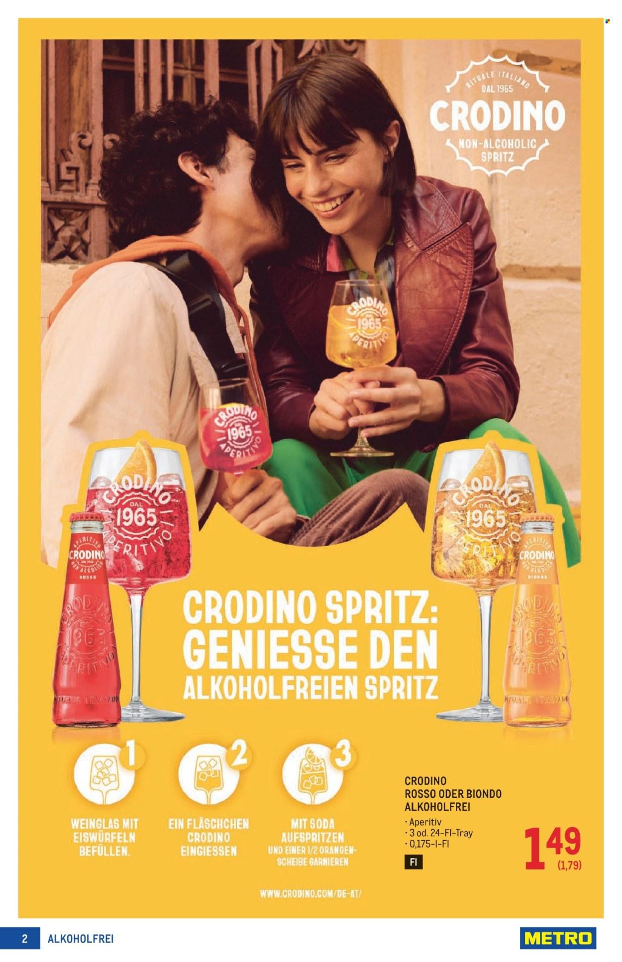Metro Flugblatt: Alkoholfrei