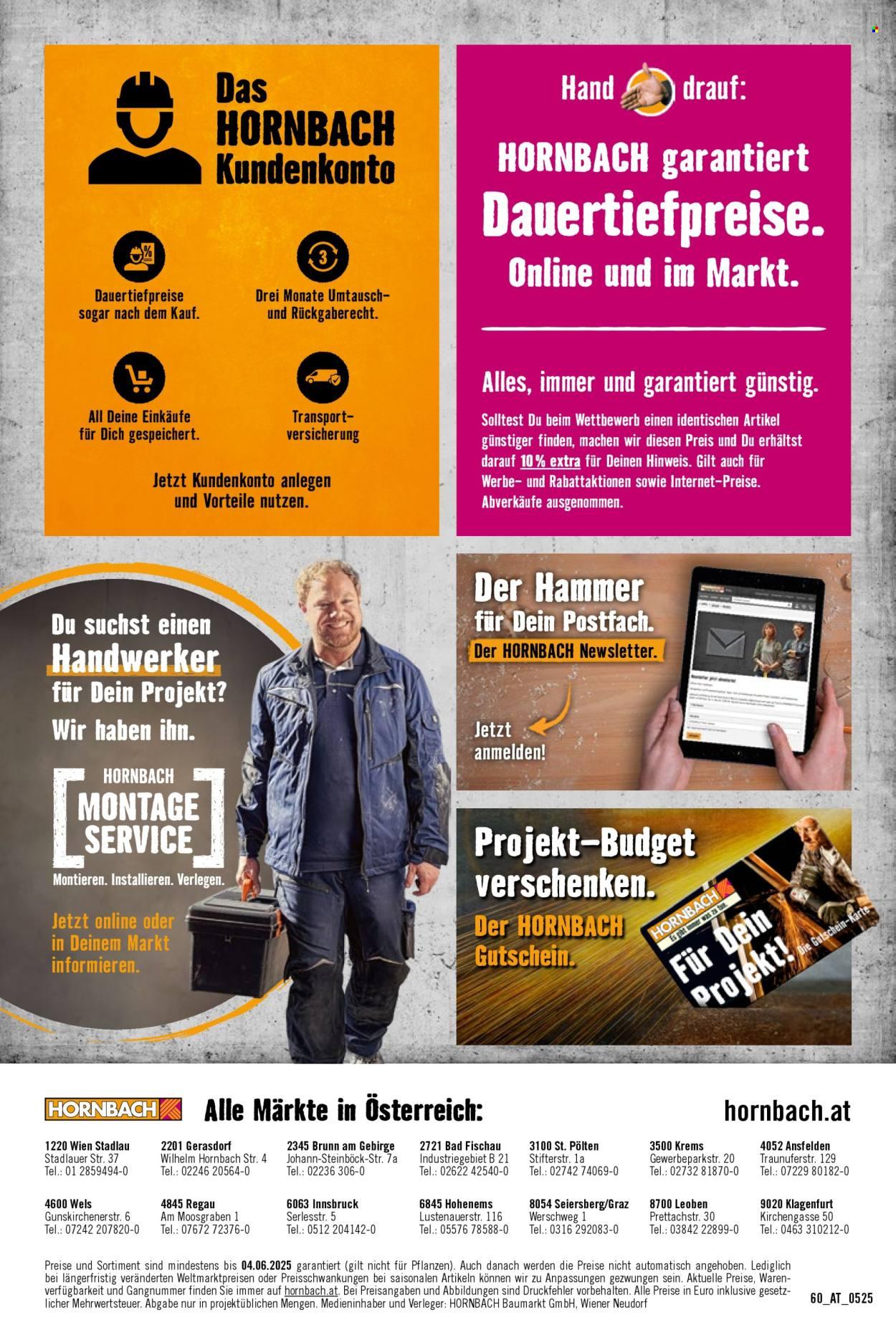 Hornbach Flugblatt: Alles neu macht der Mai. Und Du! (2025-05-08 - 2025-06-04)