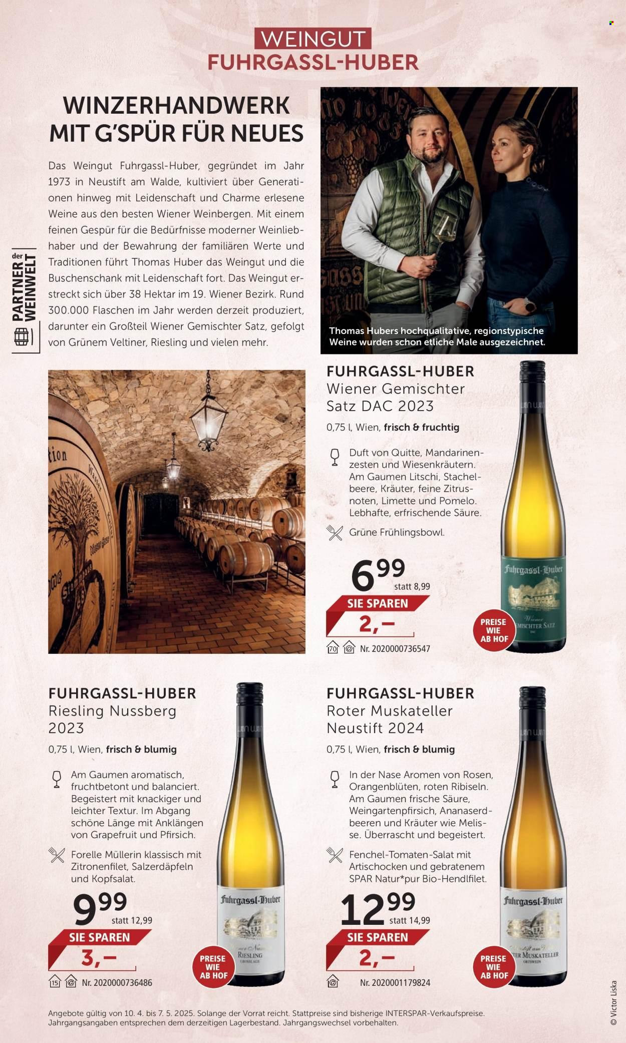 INTERSPAR Flugblatt: Weinwelt Bestseller 02025