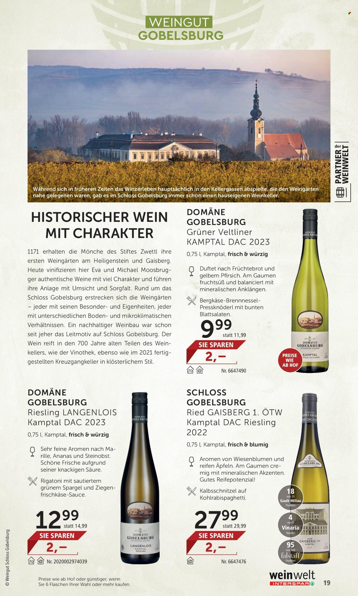 INTERSPAR Flugblatt: Weinwelt Bestseller 02025