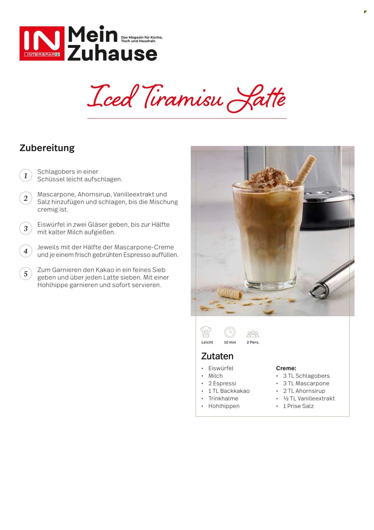 INTERSPAR Flugblatt: Mein Zuhause Rezeptbuch Sommer 2025