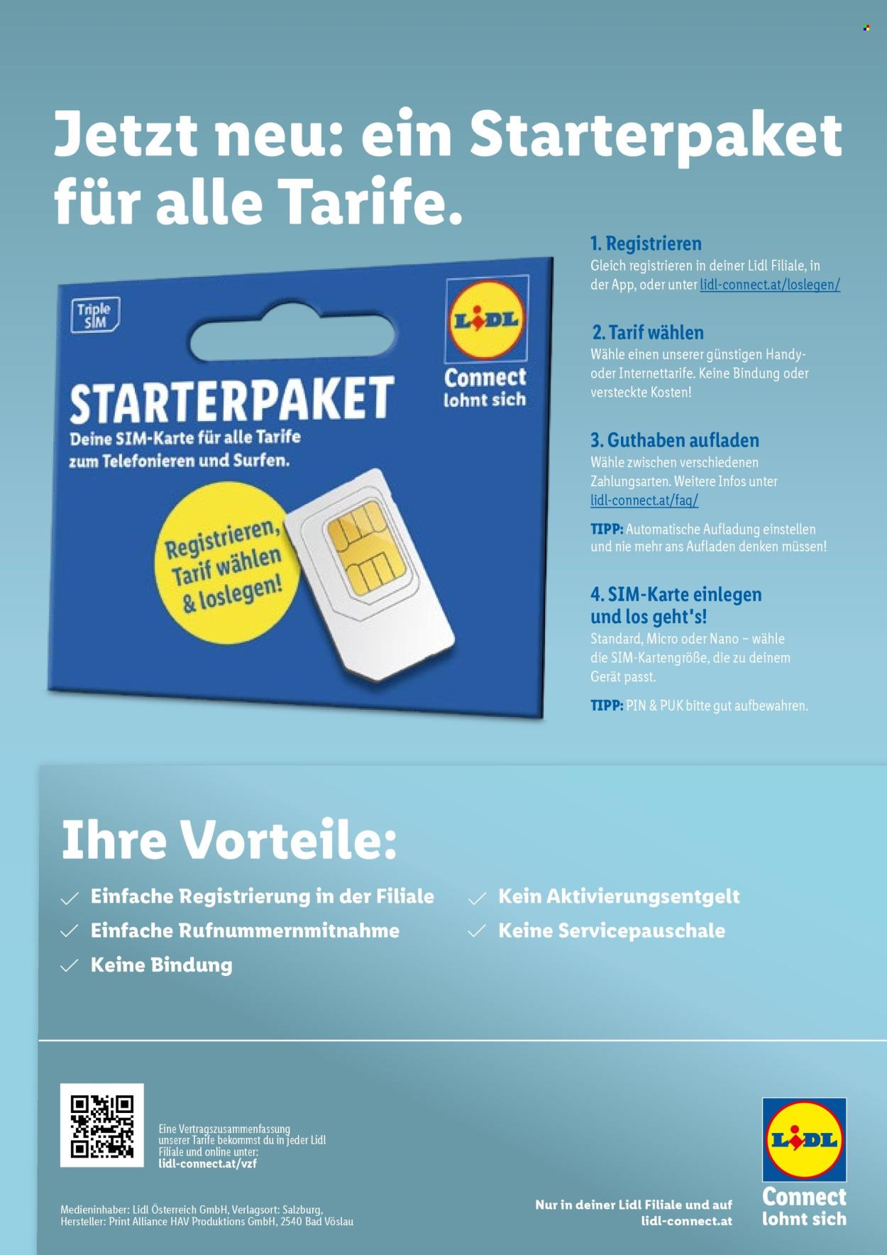 Lidl Flugblatt: Black-Tarif