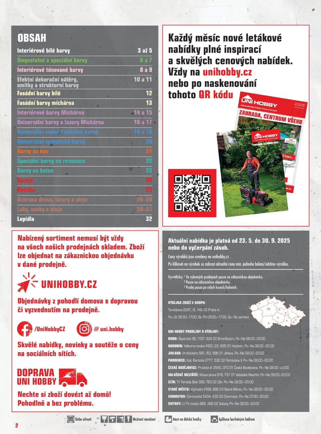 Leták: Barvy 2025 (2025-05-23 - 2025-09-30)