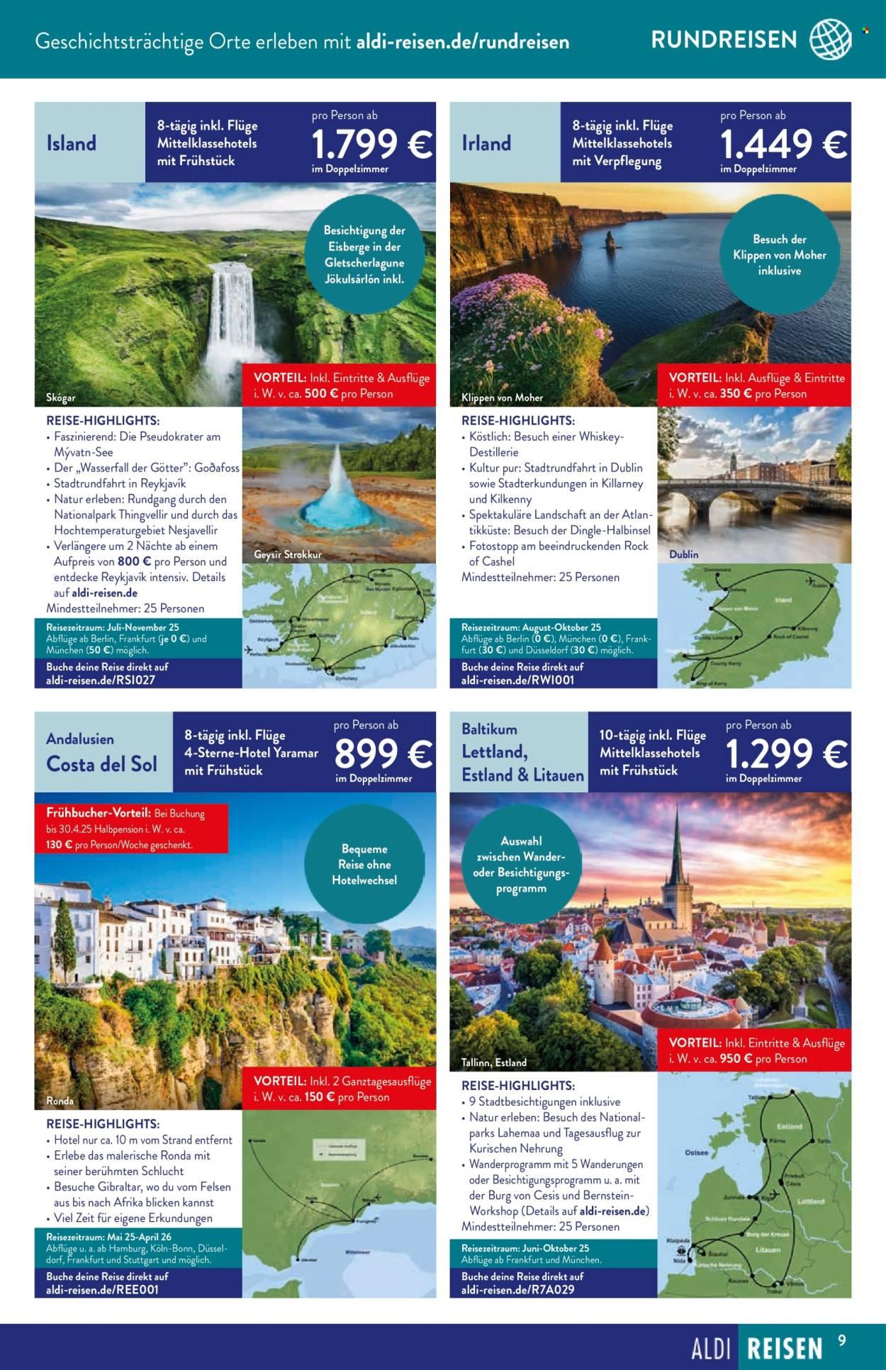 ALDI SÜD Prospekt: Reise-Highlights
