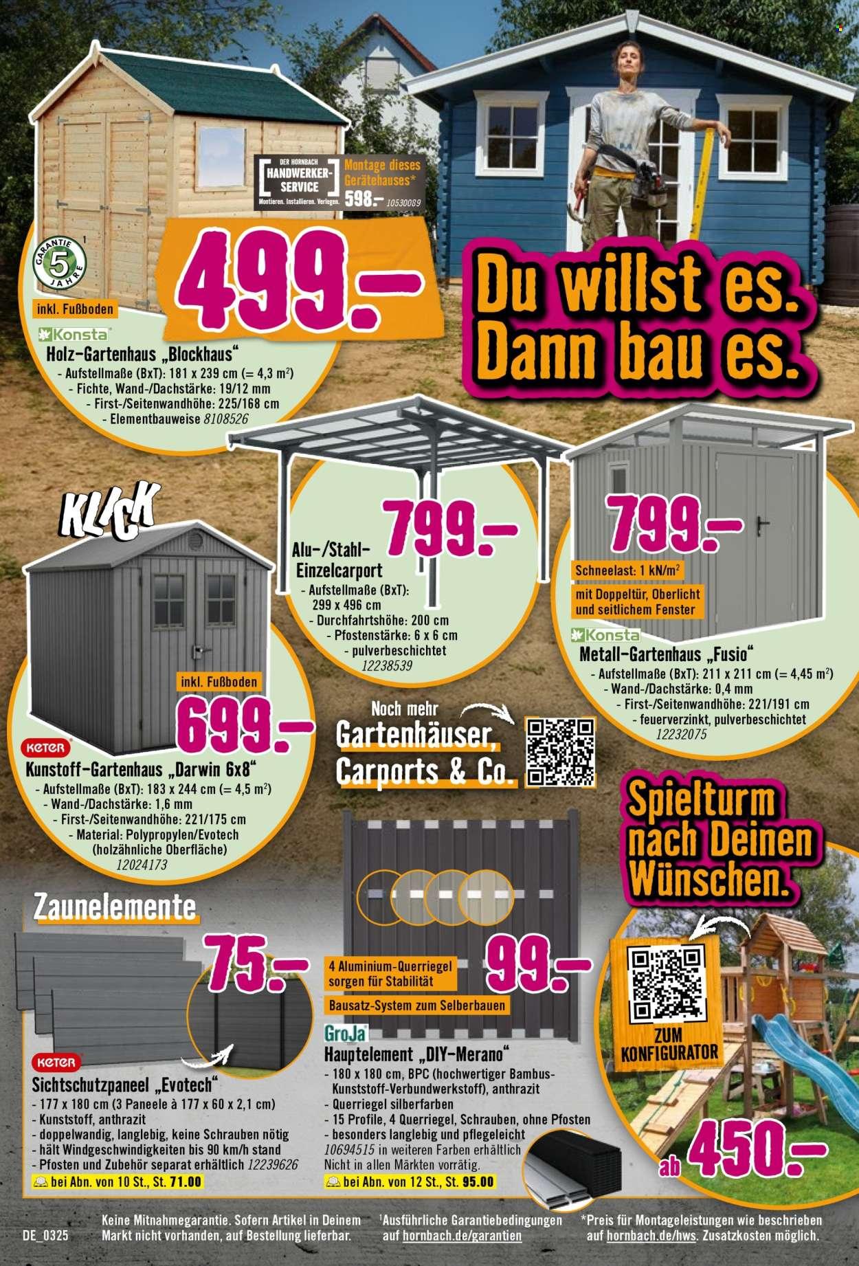 Hornbach Prospekt: Freu Dich wie ein Kind!
