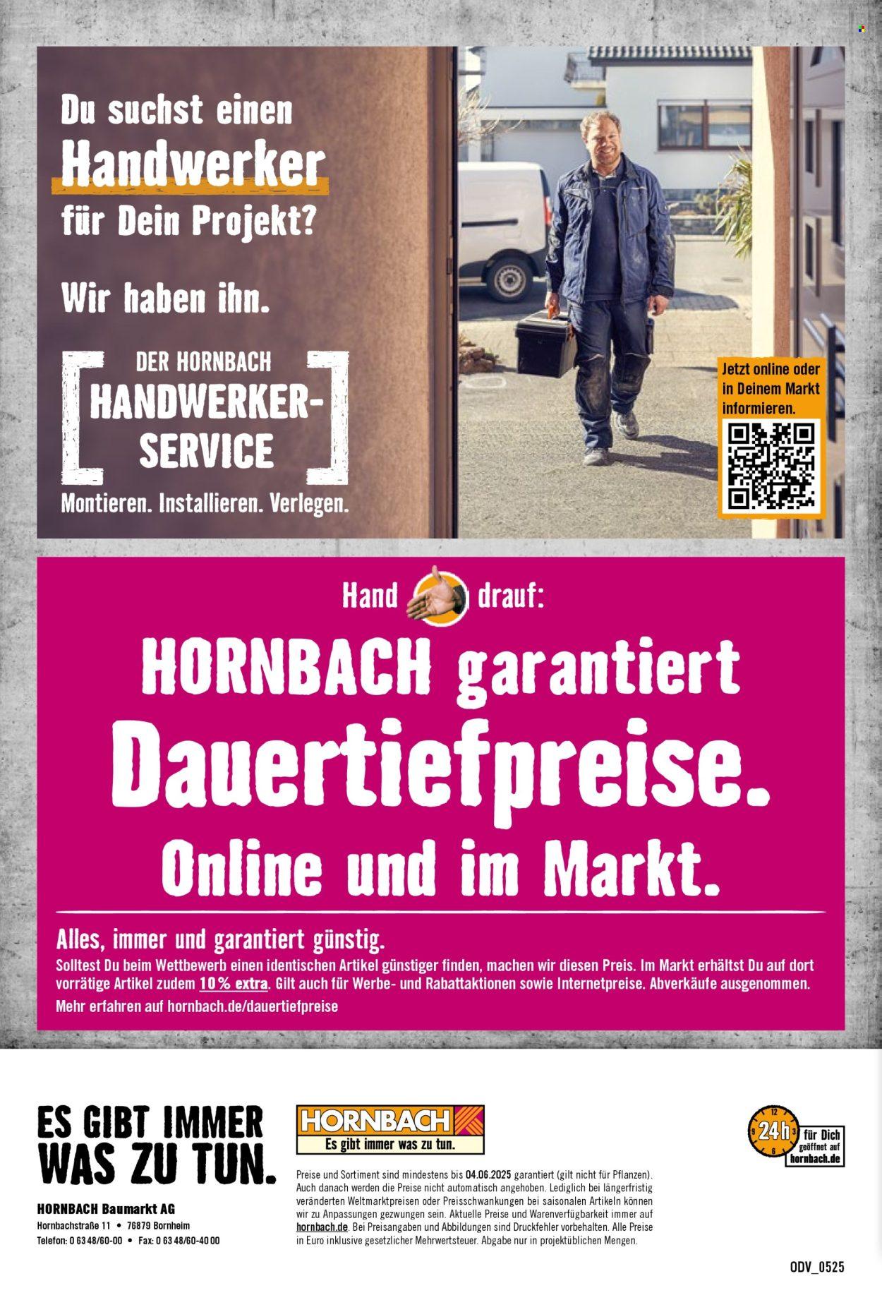 Hornbach Prospekt: Dein Wille verlegt Deine Terrasse