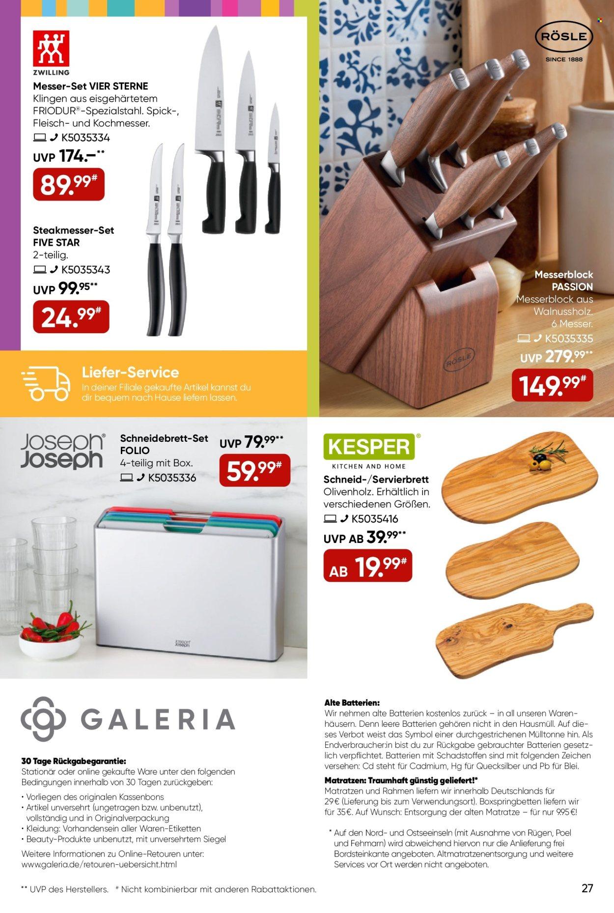 GALERIA Karstadt Kaufhof Prospekt (2025-05-26 - 2025-06-01) | 27