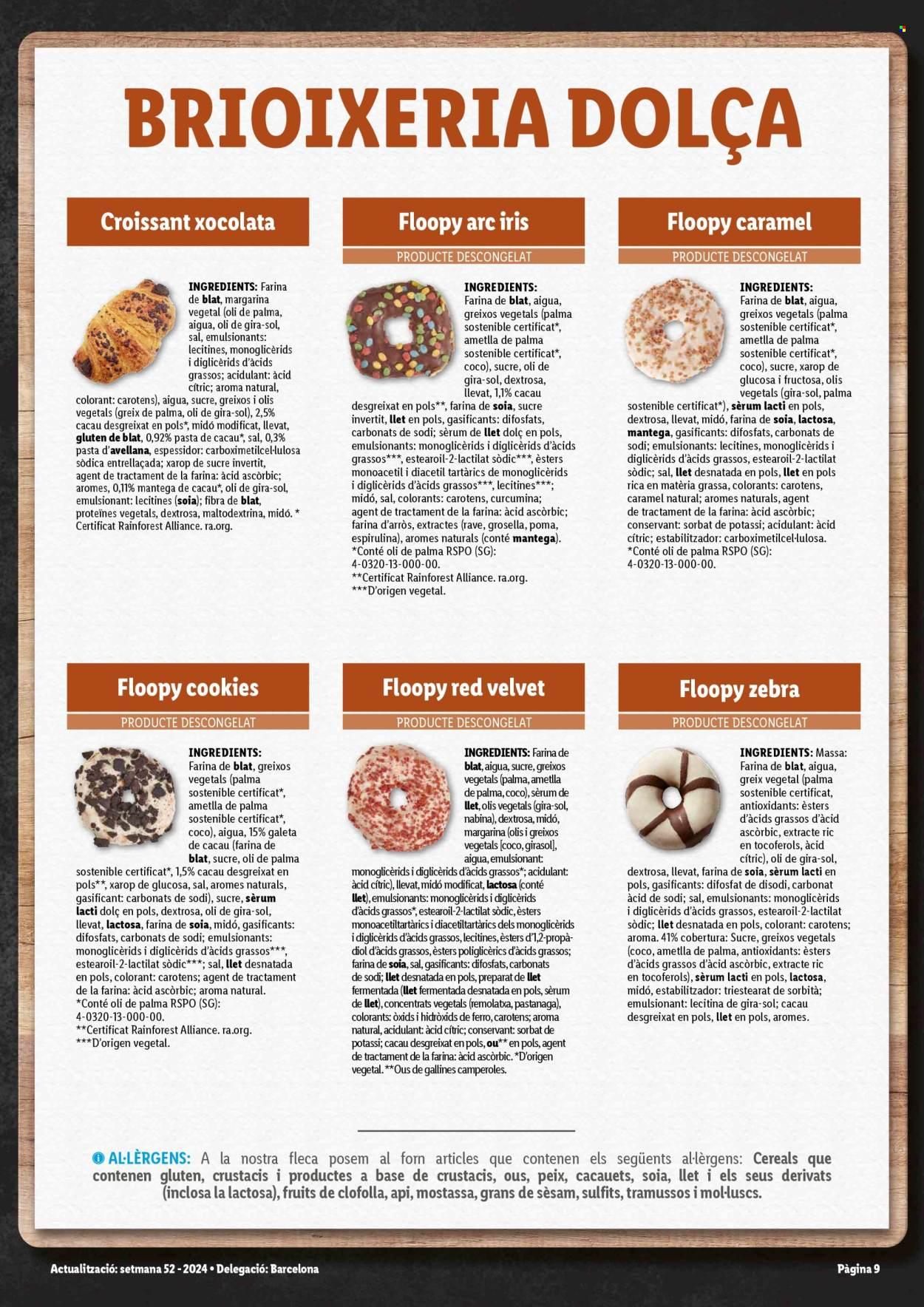 Folleto: INGREDIENTES PAN BARCELONA CAT