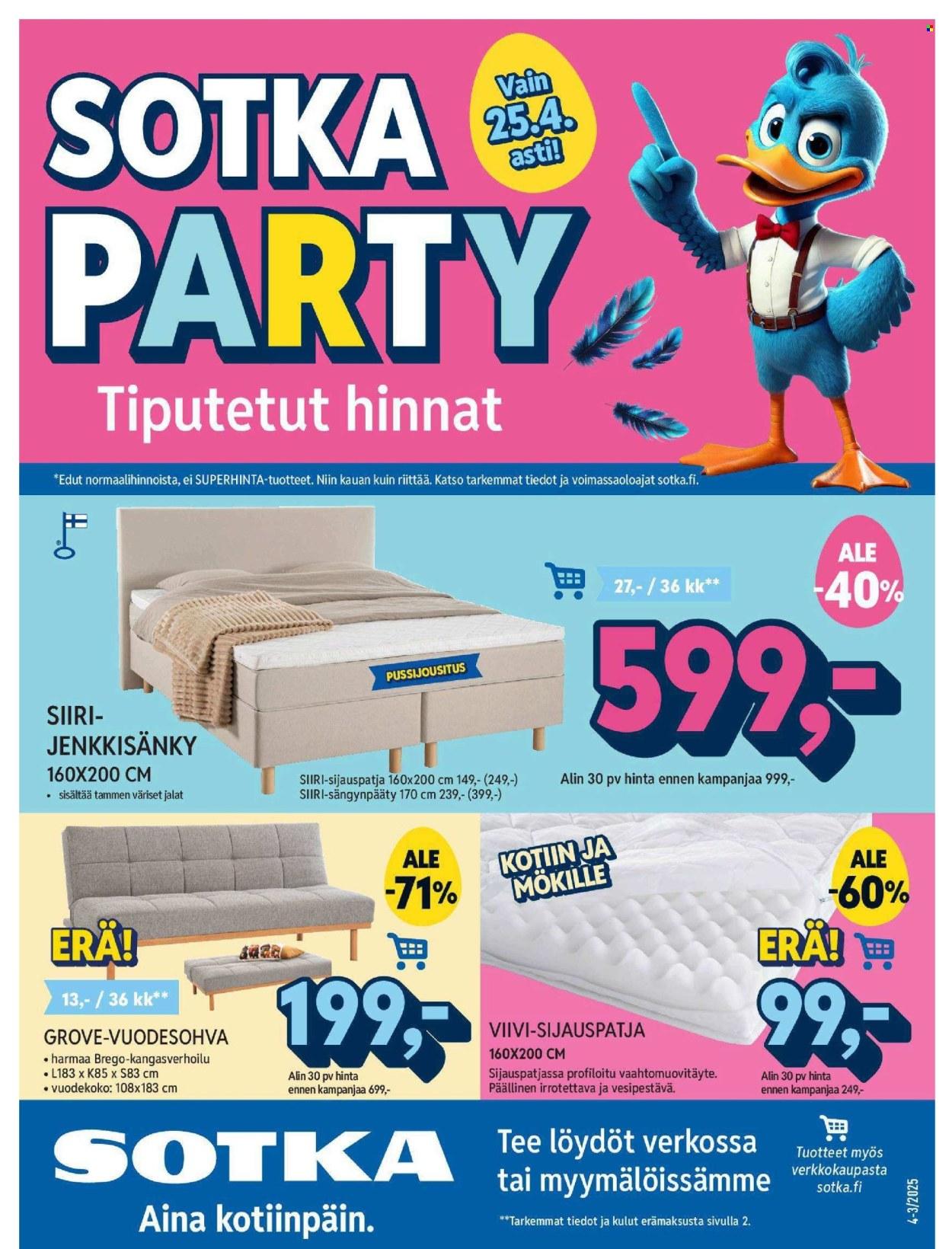 Sotka tarjoukset: party