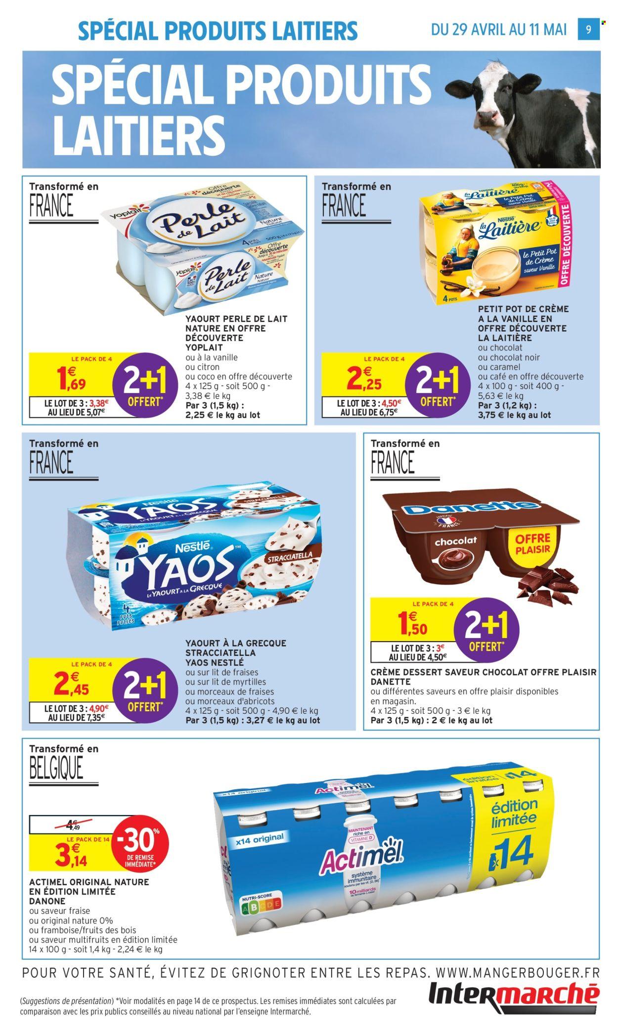 Catalogue: 2+1 offert sur une sélection de produits laitiers (2025-04-29 - 2025-05-11)