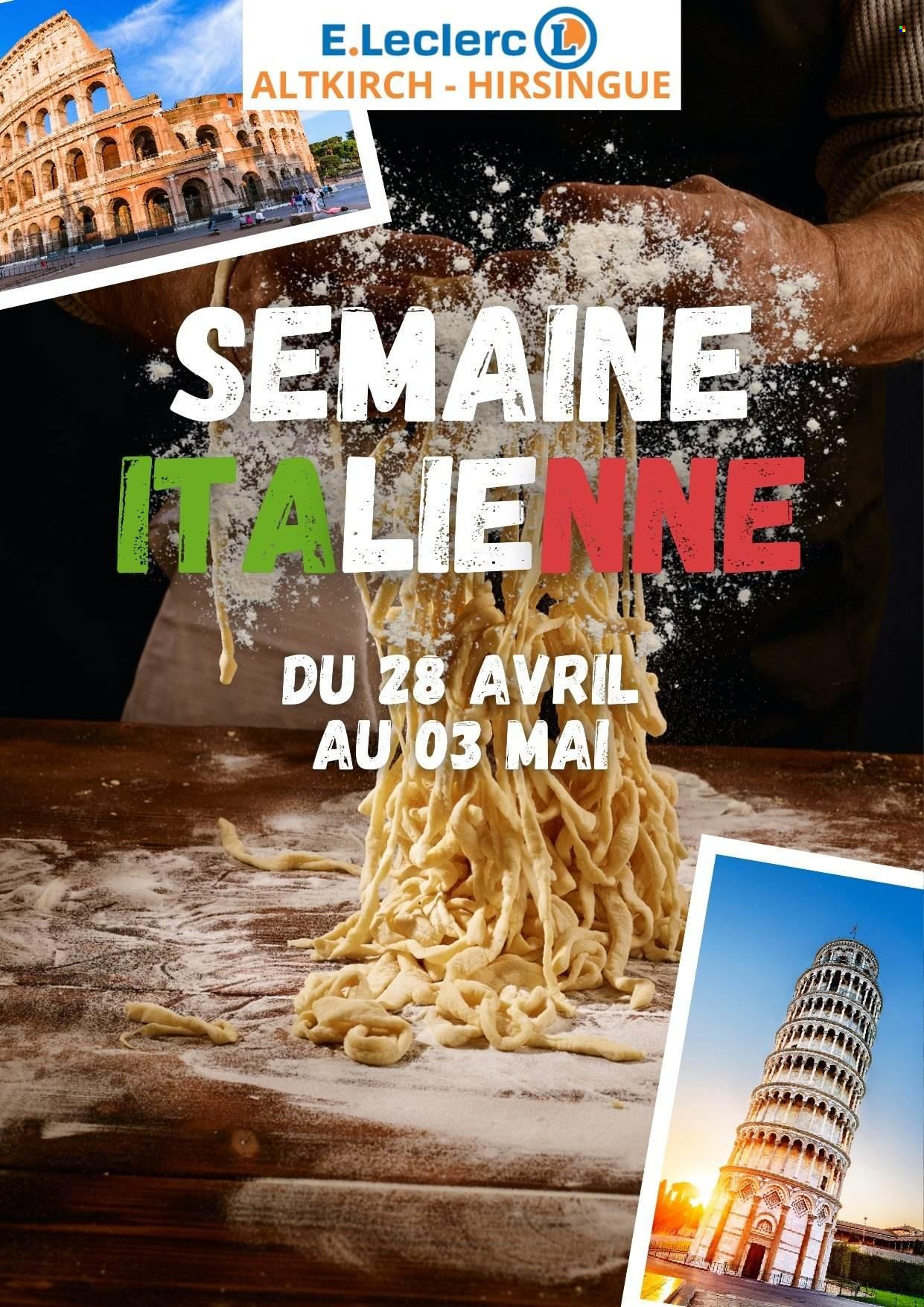 Catalogue: SEMAINE ITALIENNE