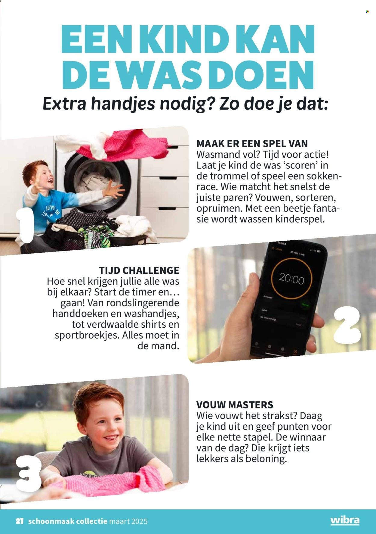 Wibra folder: Schoon maak(t) gelukkig