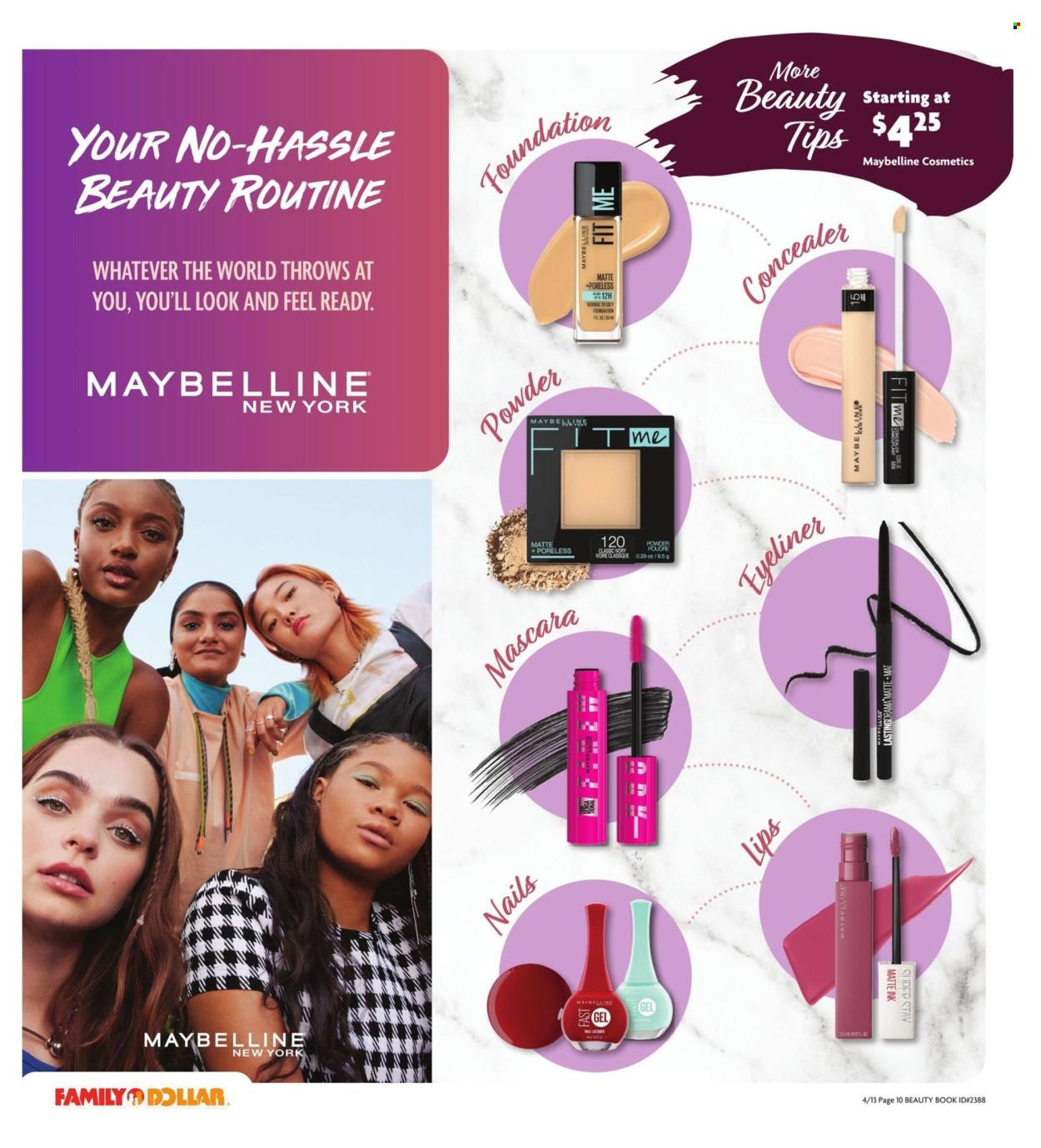 Family Dollar Ad: Beauty Book