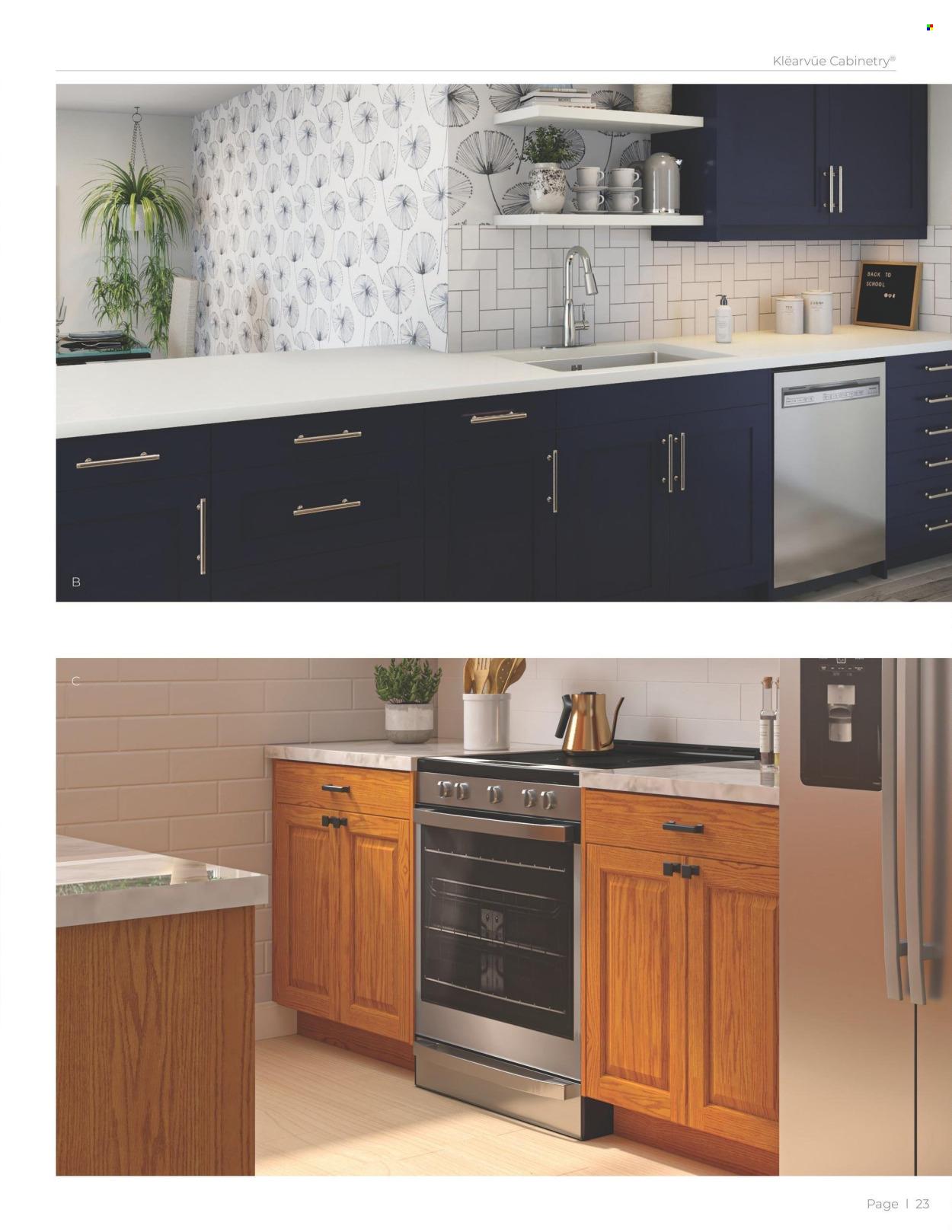 Menards Ad: Klearvue Cabinetry Catalog