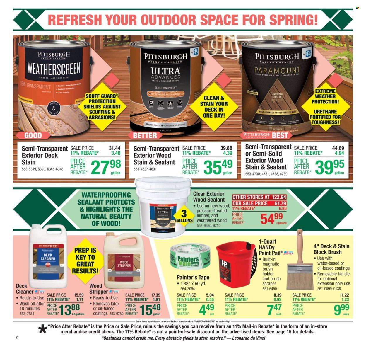 Menards Ad: 11% Rebate Sale