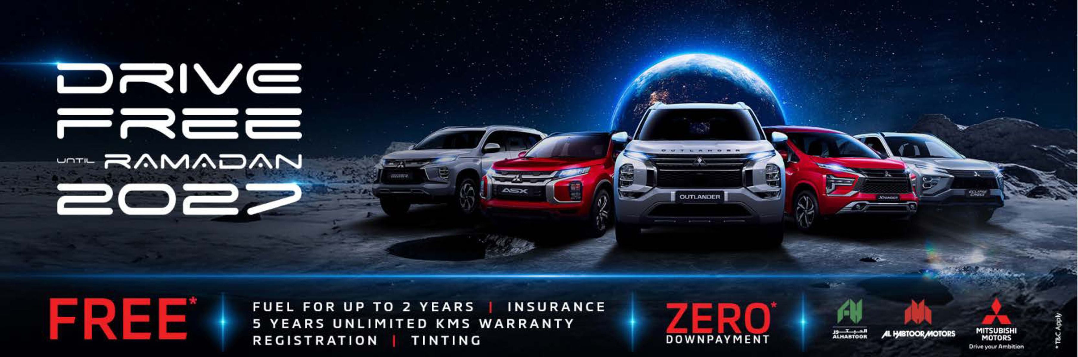 Mitsubishi catalogue | Drive Free Until Ramadan 2027!