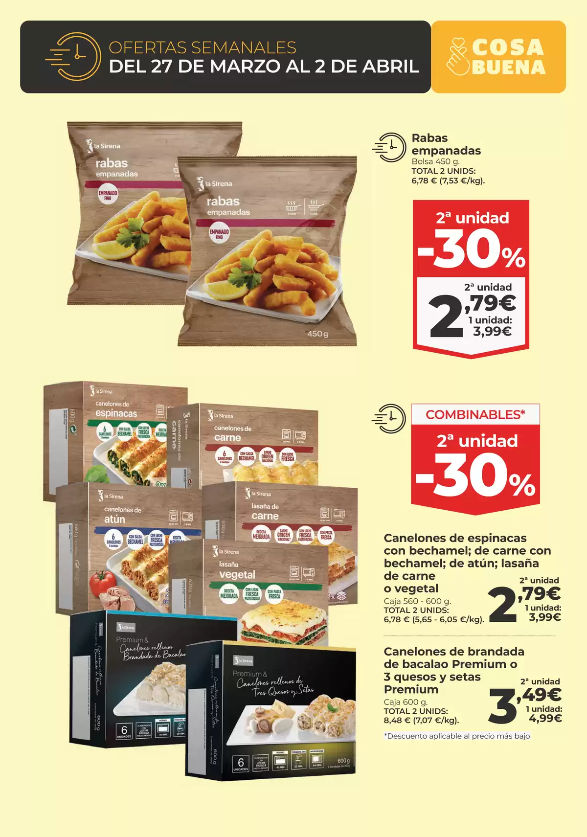 Validez folleto: del 27/03 al 09/04/2025