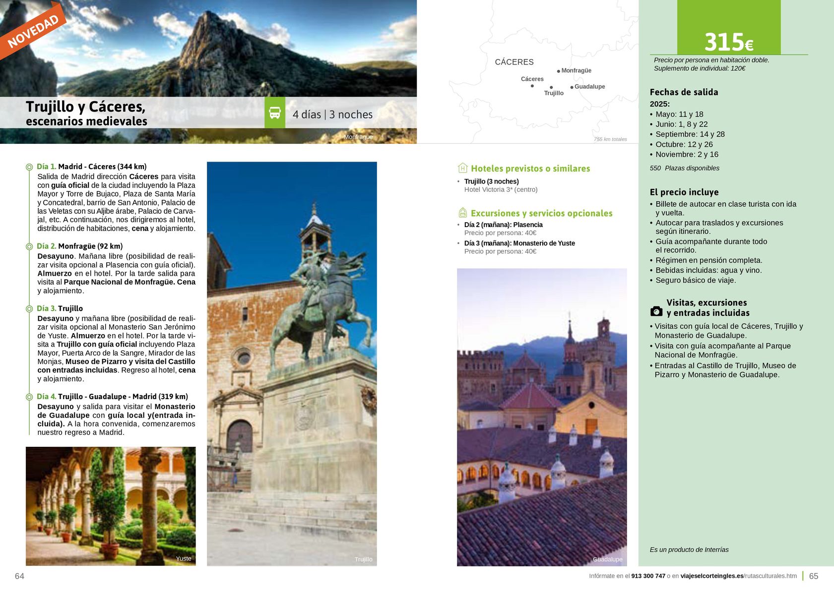 Catálogo Viajes El Corte Inglés | Rutas Culturales de la Comunidad de Madrid (11/3/2025-31/12/2025)