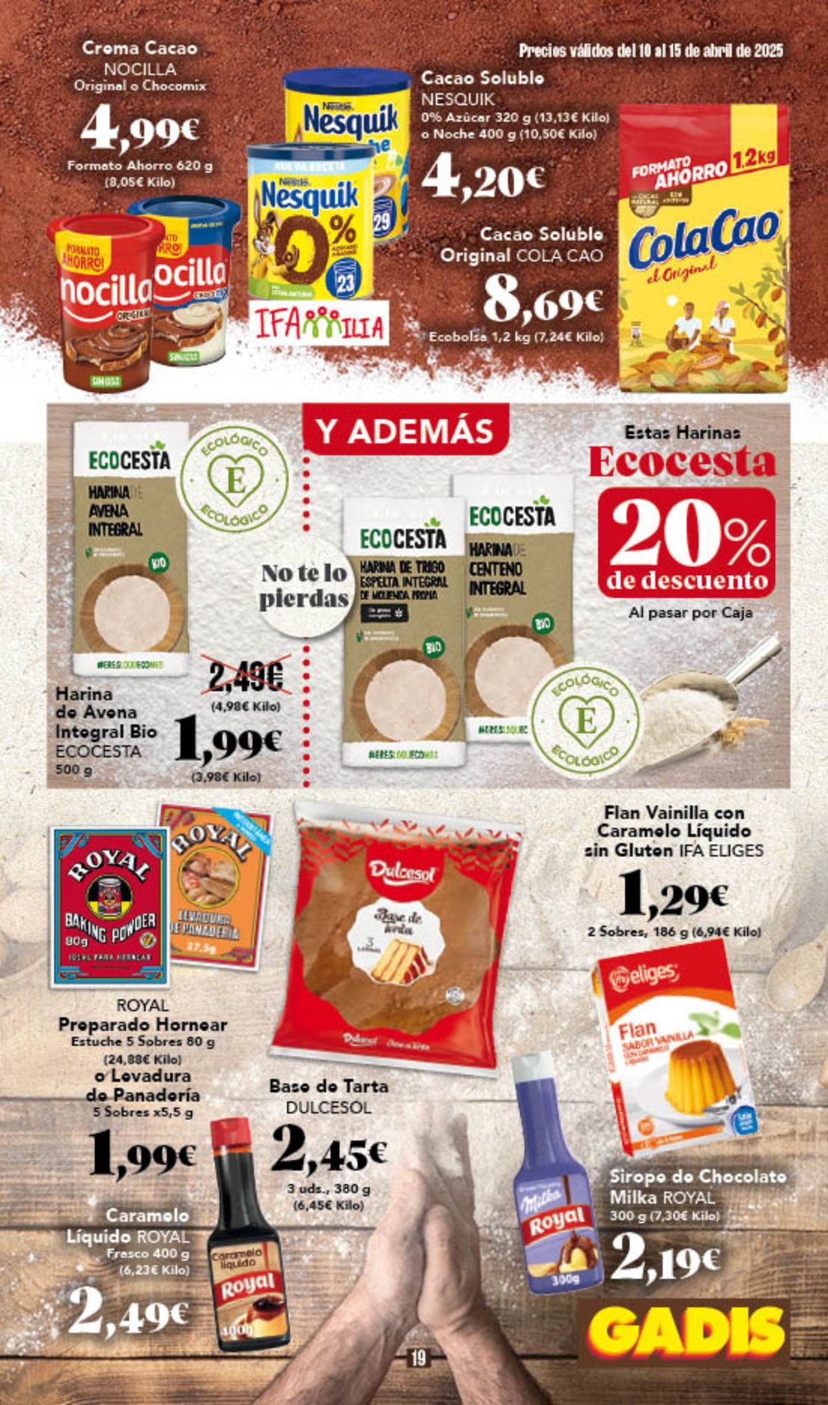 Catálogo Gadis | Precios válidos del 10 al 15 abril