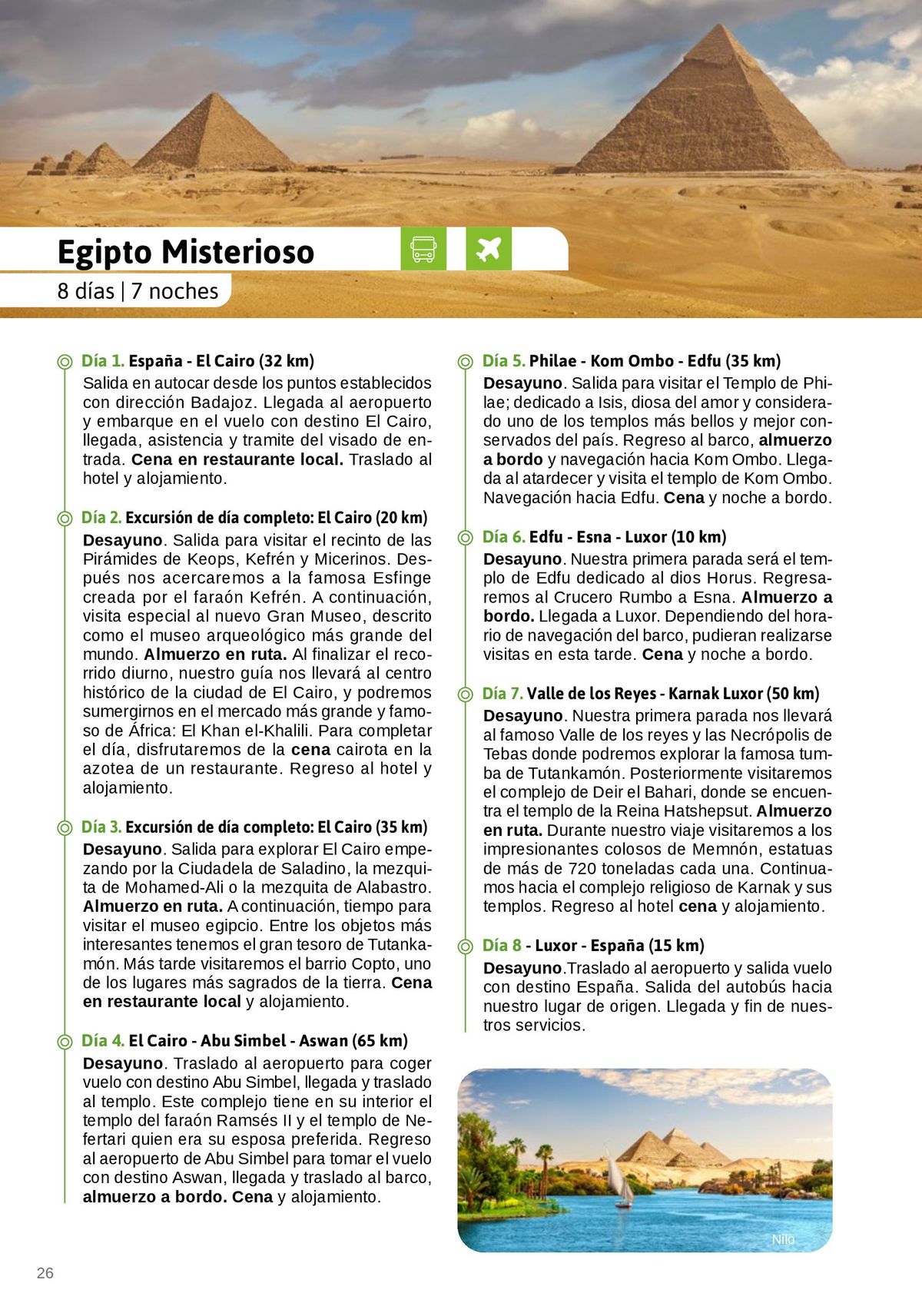 Catálogo Viajes El Corte Inglés | Catálogo Junta de Extremadura (1/3/2025-28/2/2026)
