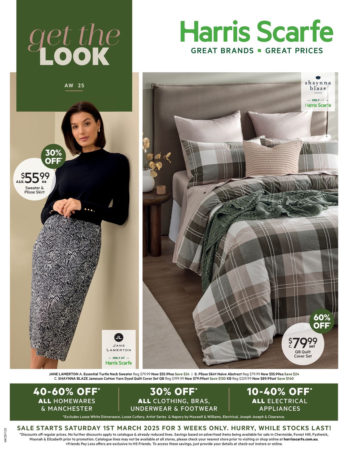 Harris Scarfe catalogue | Get The Look AW25