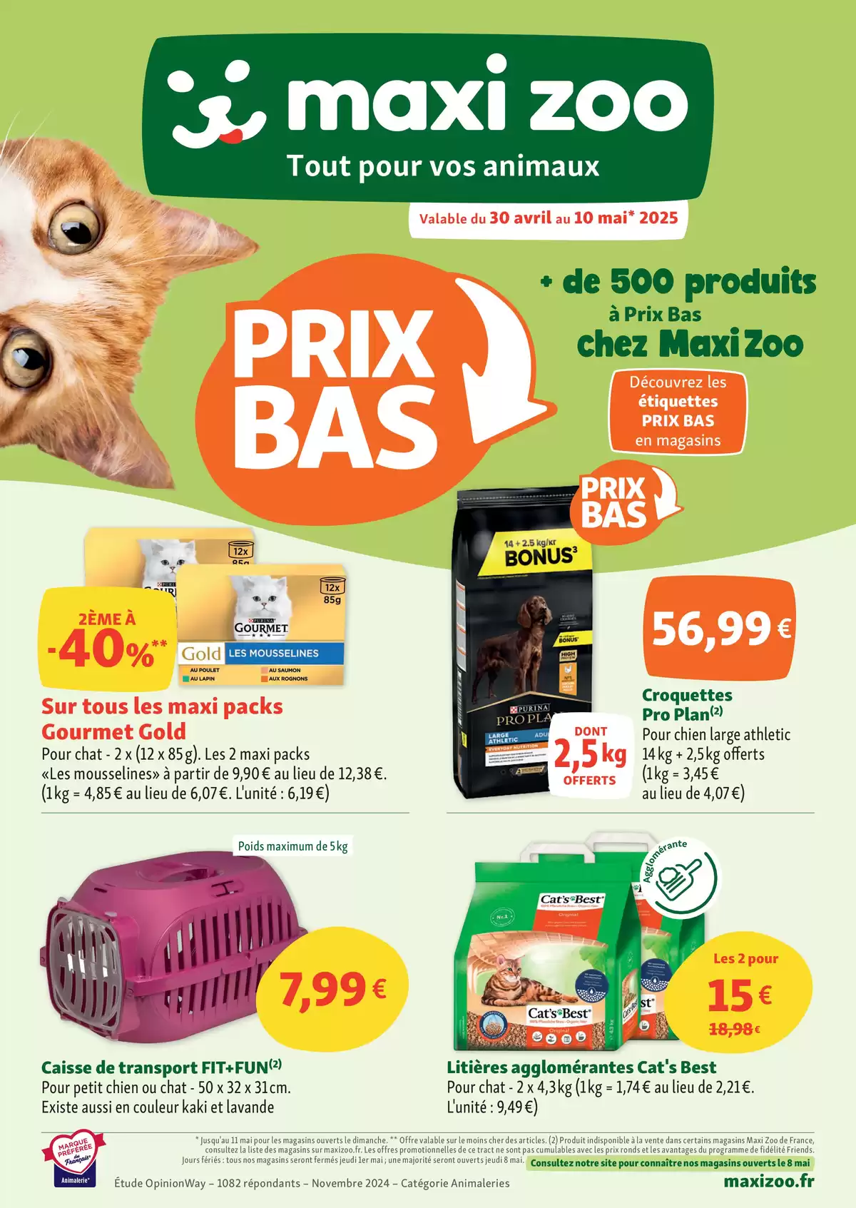National : Maxi Zoo, tout pour vos animaux - Prix Bas