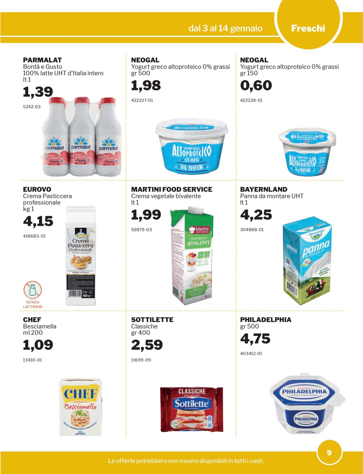 Volantino Sogegross | Promozioni dal 3 al 14 gennaio
